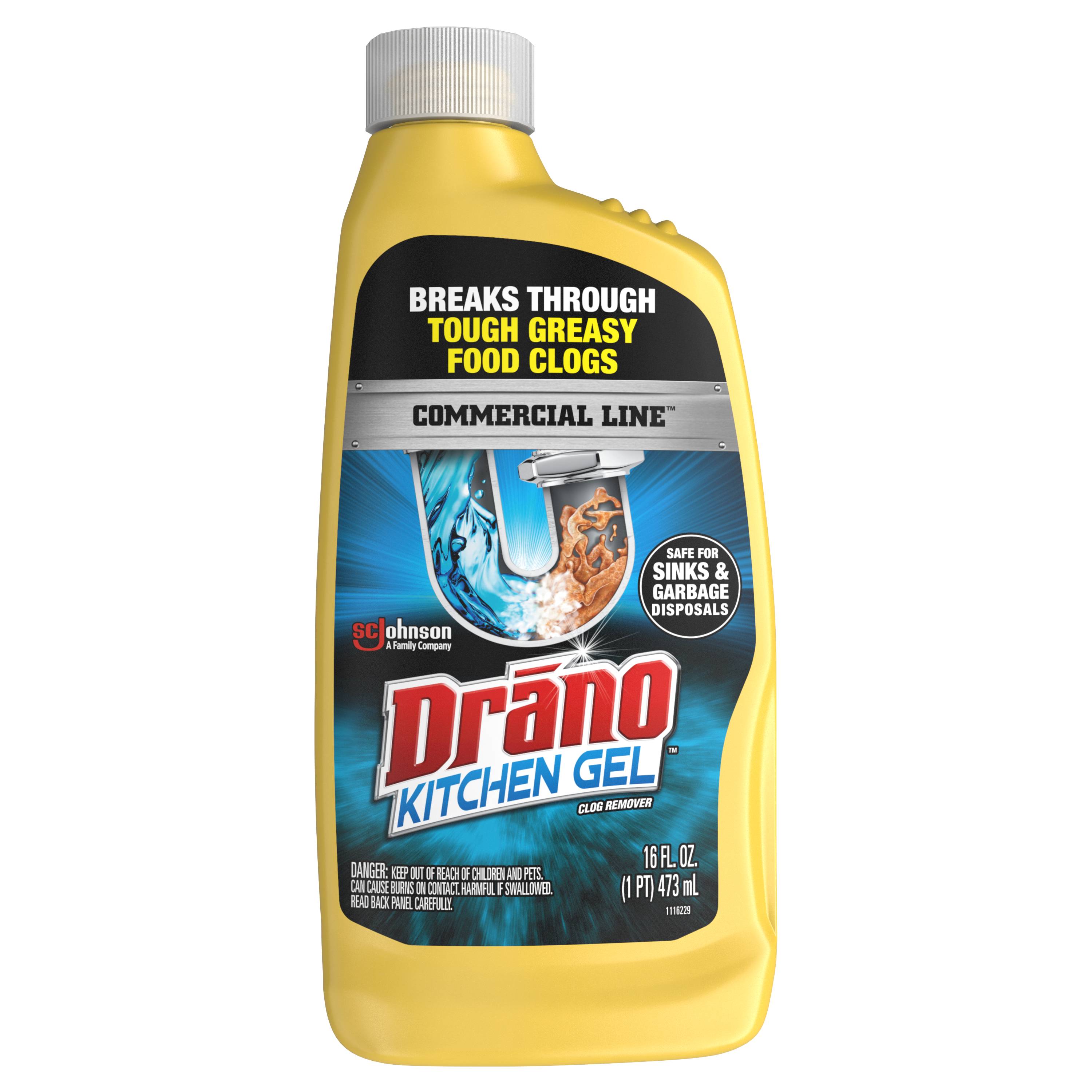 Drano Hair Buster Gel Drain Clog Remover & Cleaner for Shower Sink Drains  473ml