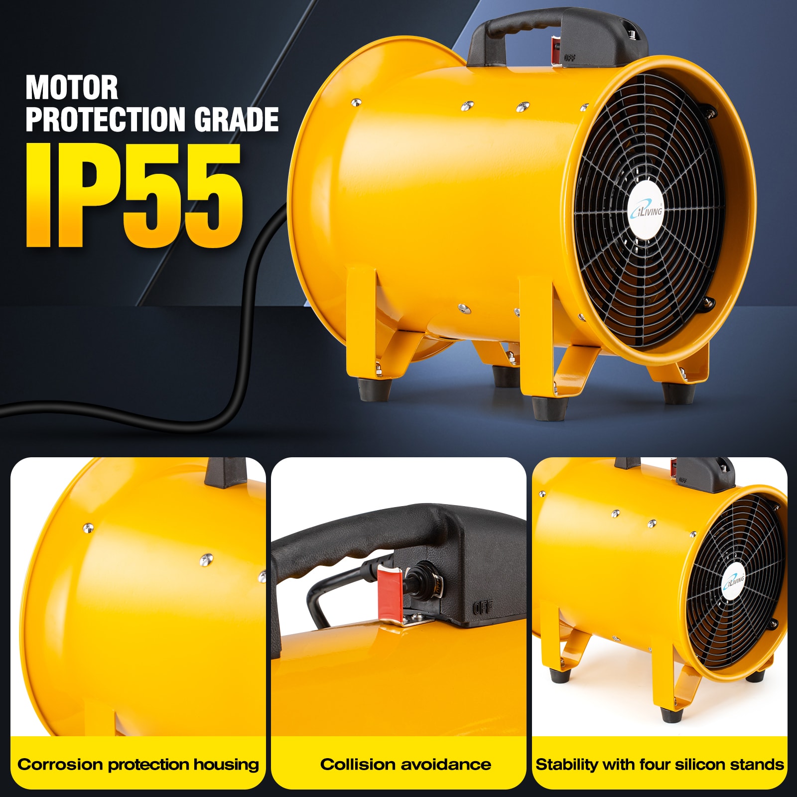iLIVING ILG8VF12 Blower-Fans - View #5