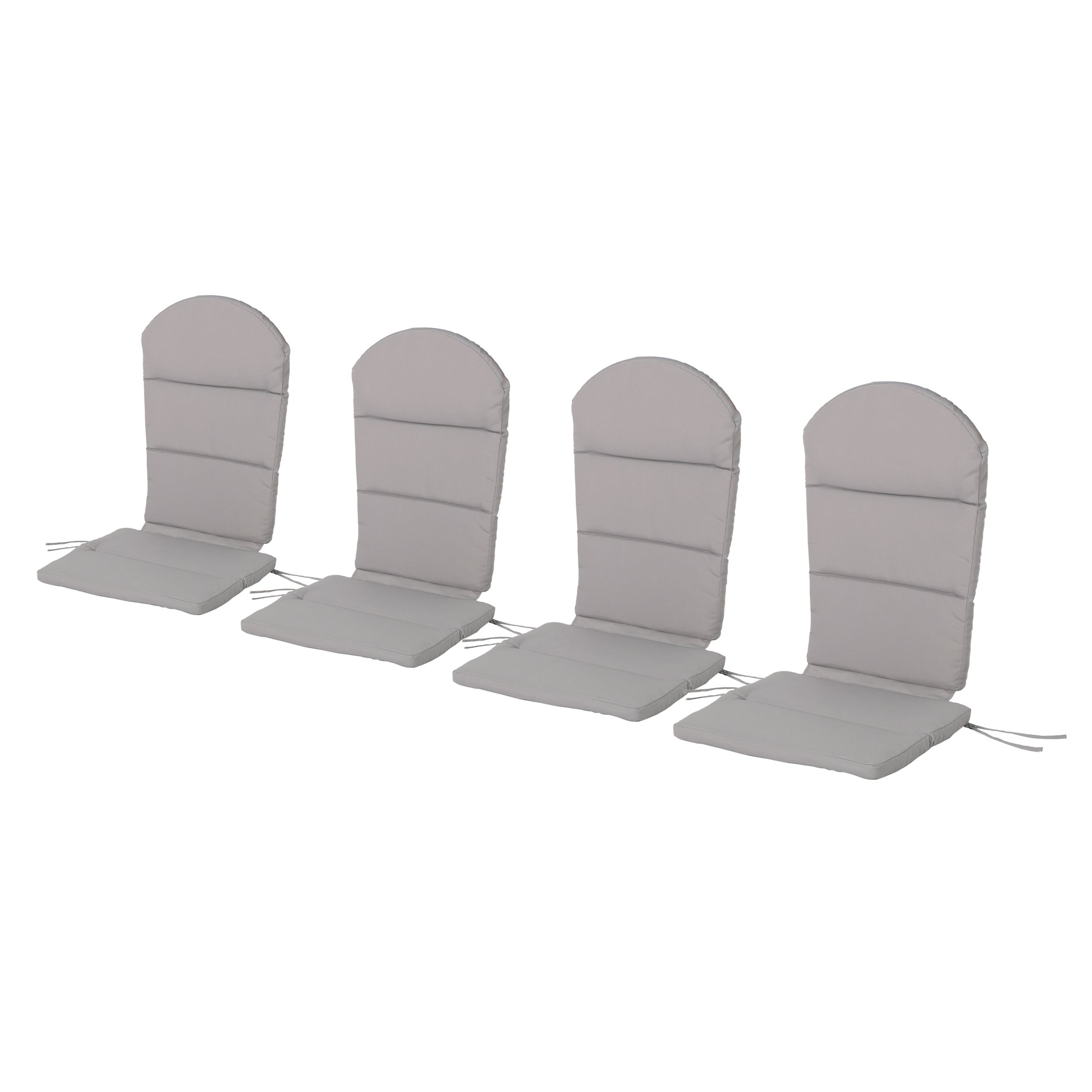 Best Selling Home Decor 304640 22.25-in x 17.71-in 4 -Piece Gray Patio chaise lounge chair cushion