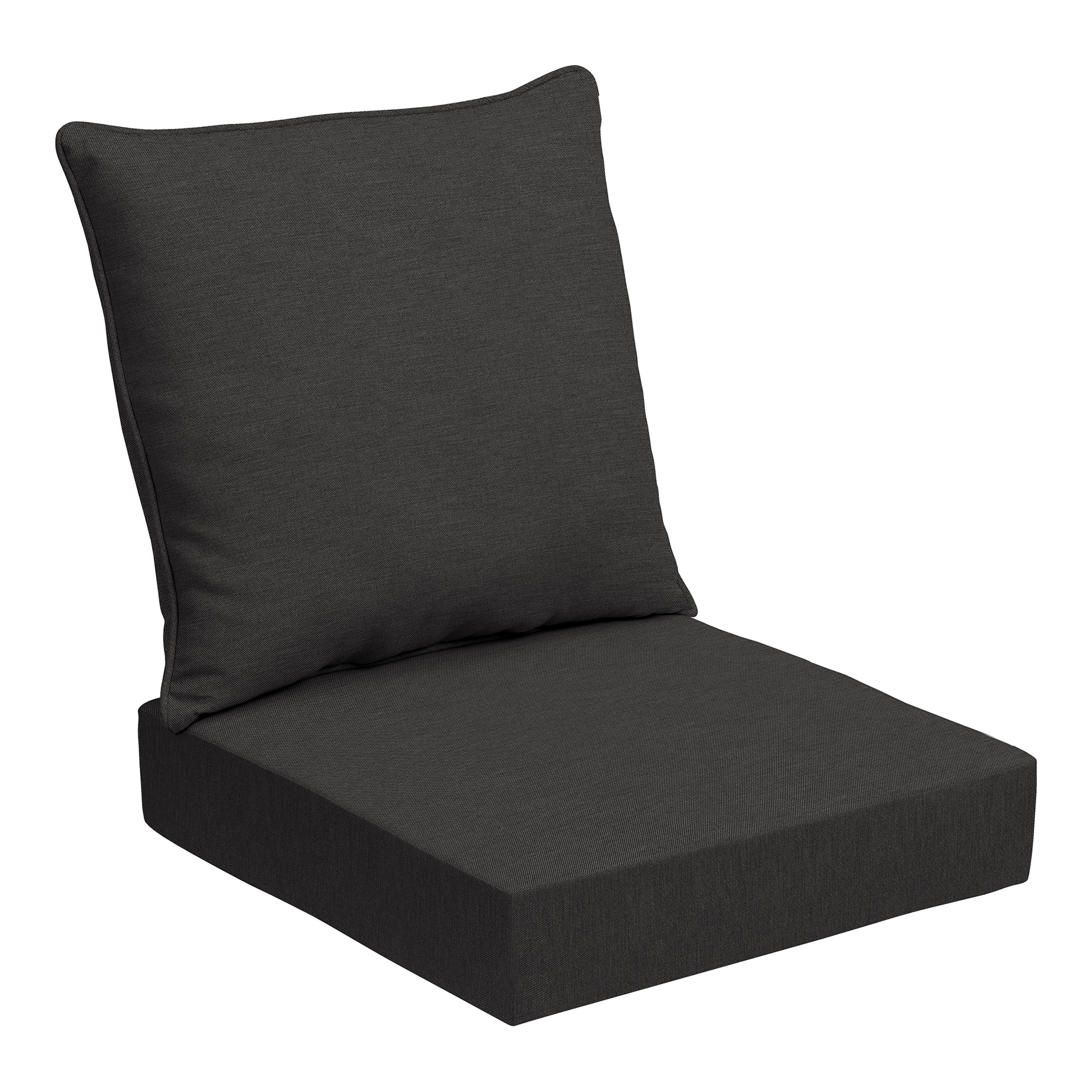 Arden Selections 24 In X 24 In Ink Charcoal Black Deep Seat Patio Chair   65897890 