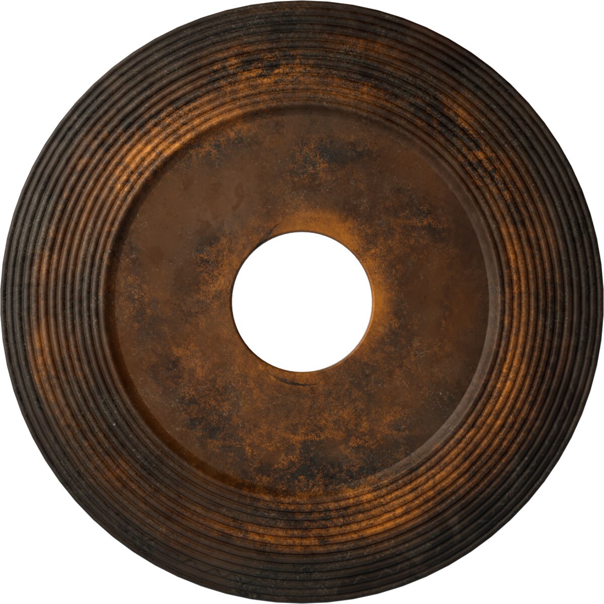 Ekena Millwork CM16ADRUS Adonis 16.125-in W x 16.125-in L Painted Rust Polyurethane Whole Ceiling Medallion