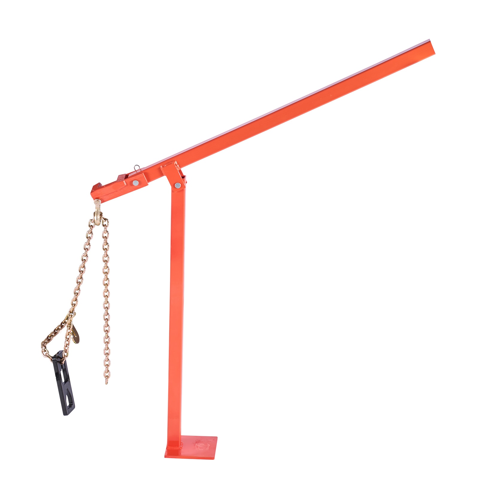 VEVOR 36 in T Post Puller Heavy Duty Fence Post Pullers with Puller Plate and 47 in Lifting Chain Labor-Saving T-Post Remover Tool for Round Fence Posts Sign Posts and Tree Stumps