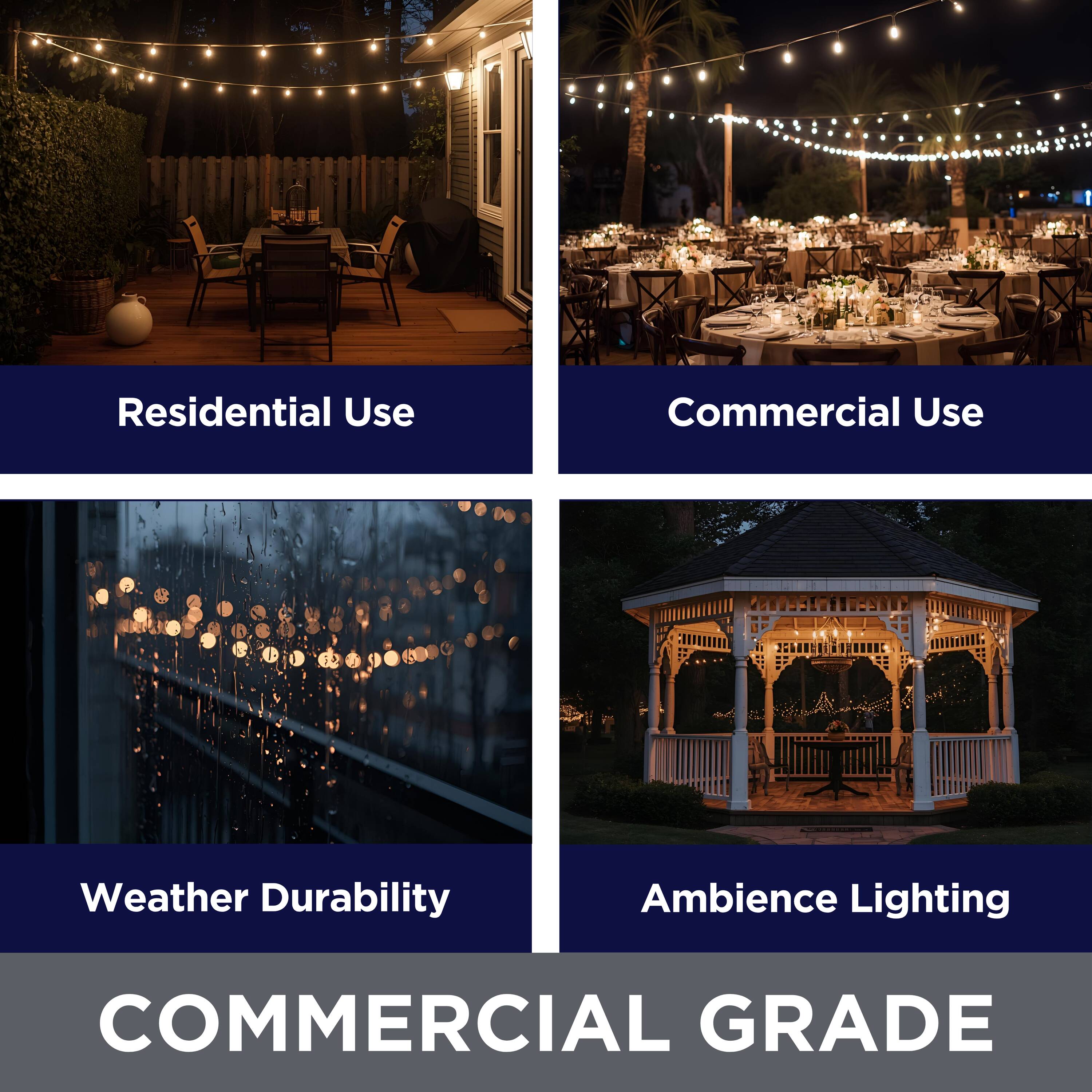 Harbor Breeze SLL12WH(N) Patio-String-Lights - View #4