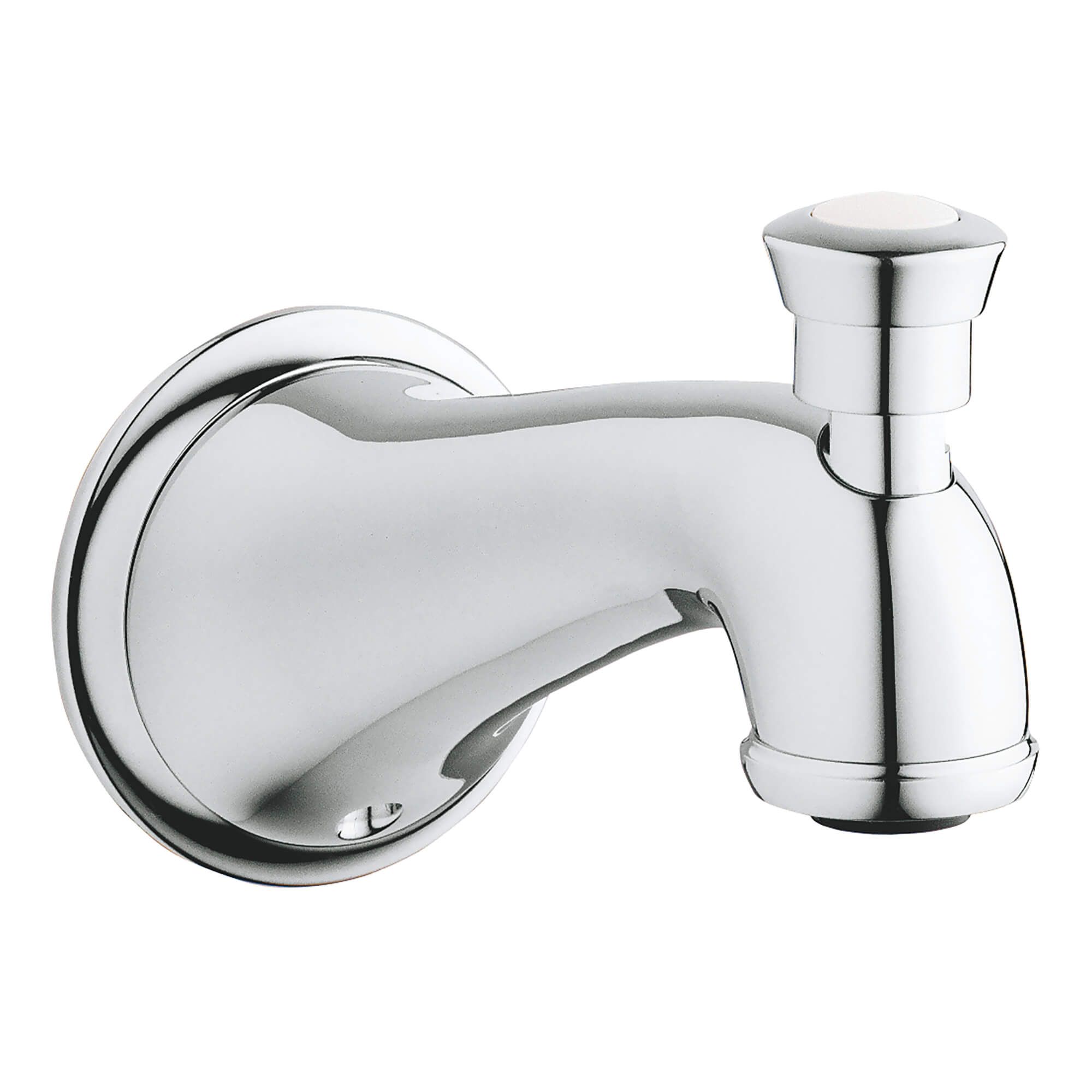 chrome Grohe 13273000 Wall Mounted Tub Spout with Diverter 