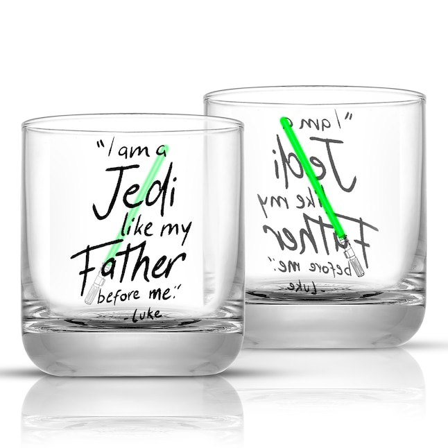 JoyJolt Star Wars 10-fl oz Glass Clear/Green Goblet Set of: 2 in the  Drinkware department at