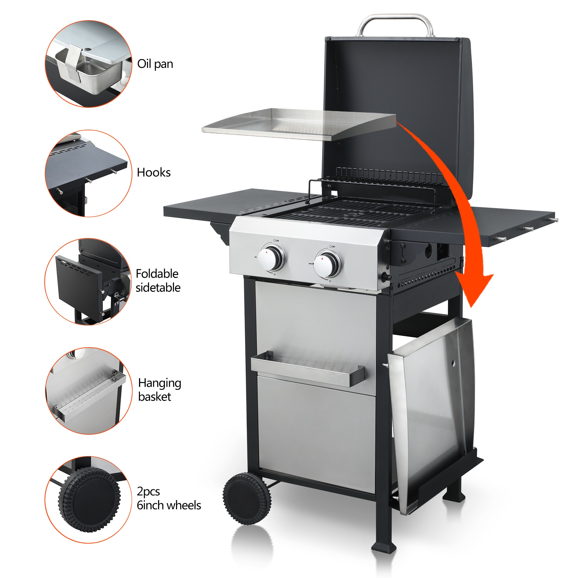 Clihome CL-GR08387 Gas-Grill - View #8