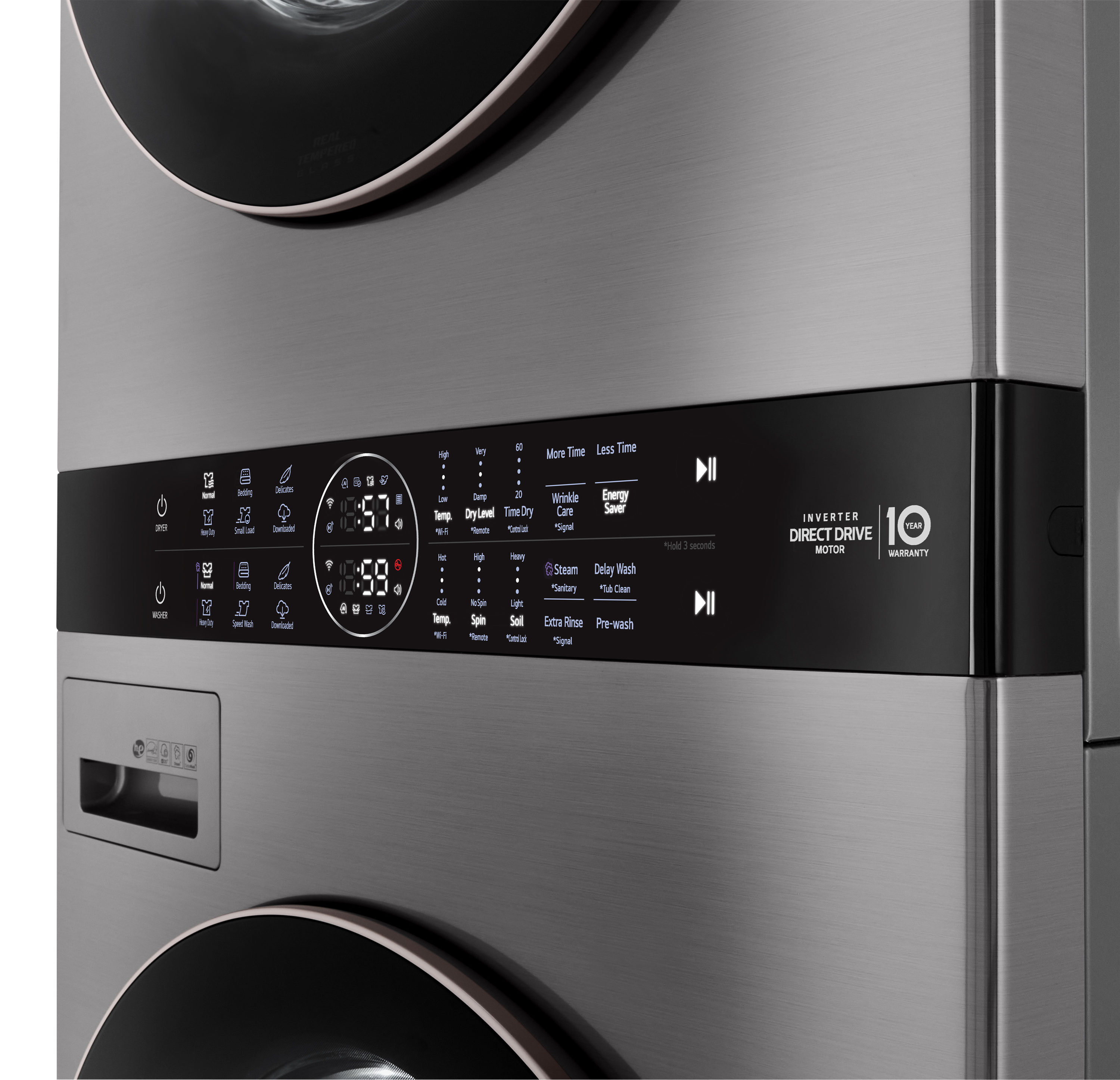 LG WashTower Electric Stacked Laundry Center with 4.5-cu ft Washer and 7.4-cu ft Dryer (ENERGY STAR)