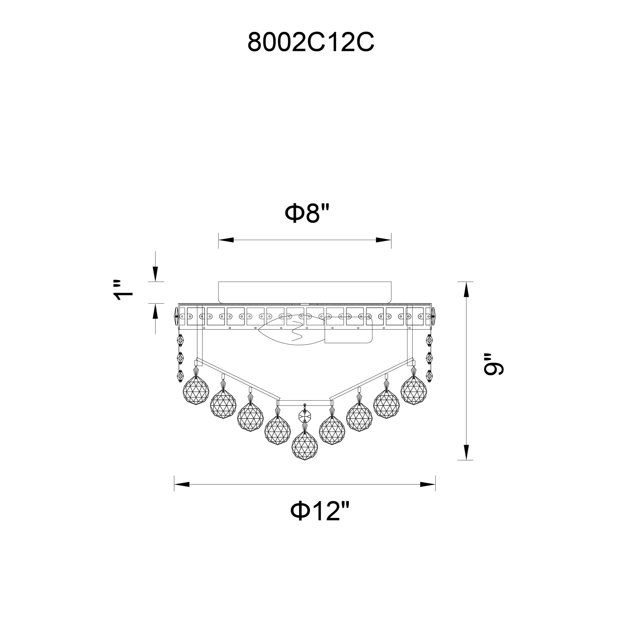 CWI Lighting 8002C12C flushmounts - View #7