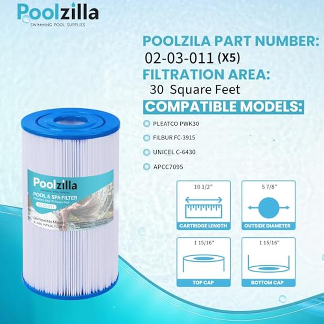 Poolzilla 02-03-011-5PK Pool-Filter-Skim-Sys-Parts - View #2