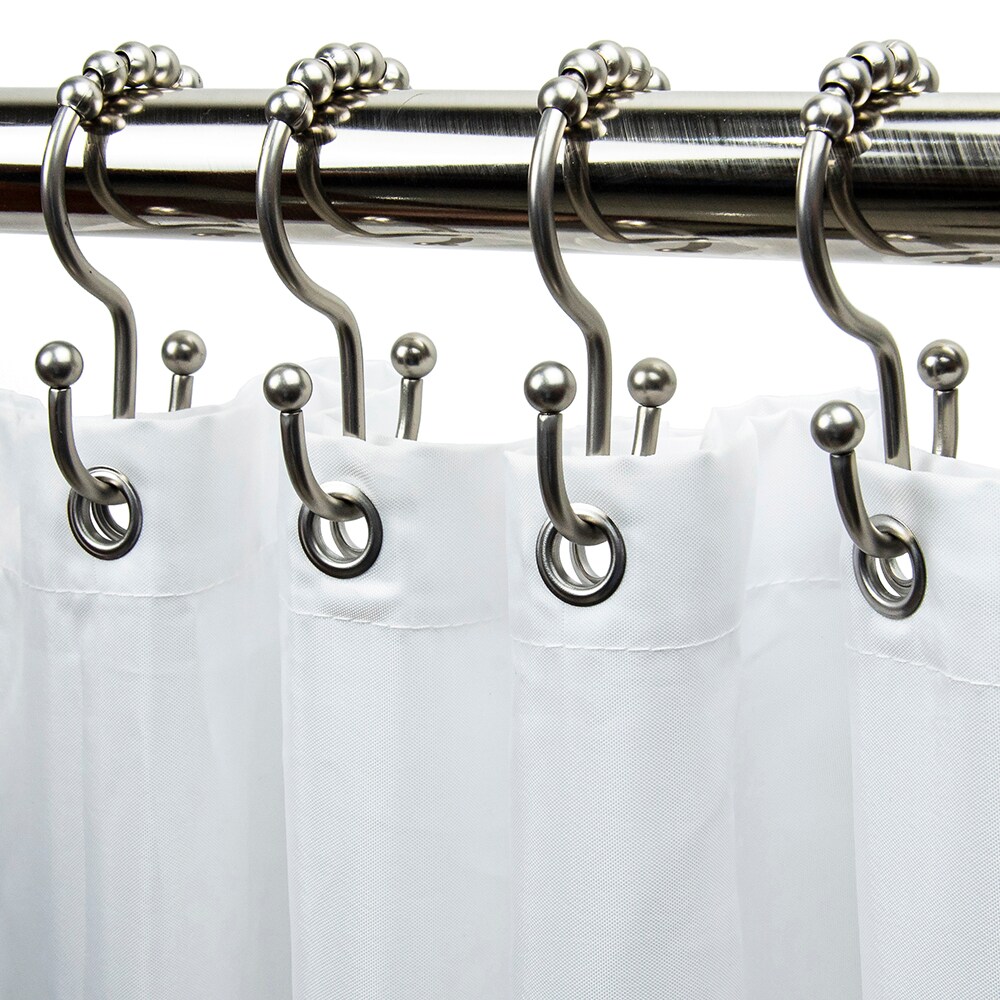 allen + roth 12-Pack Brushed Nickel Double Shower Hookss in the Shower ...