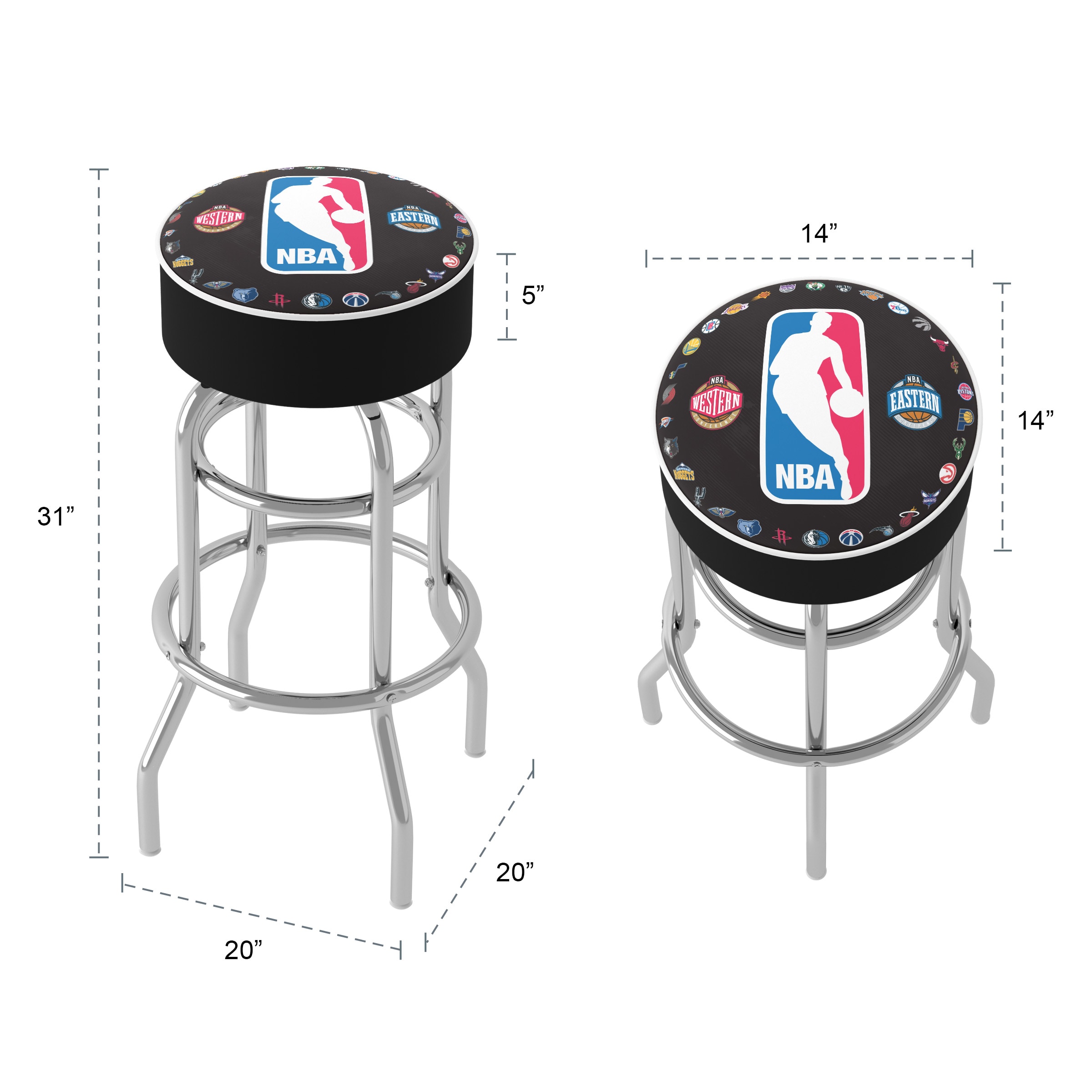 Trademark Gameroom NBA1000-NBA stools - View #5