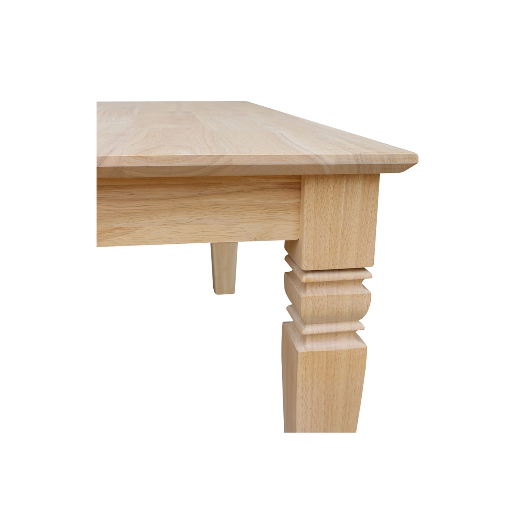 Elegant Java Square Solid Hardwood Coffee Table