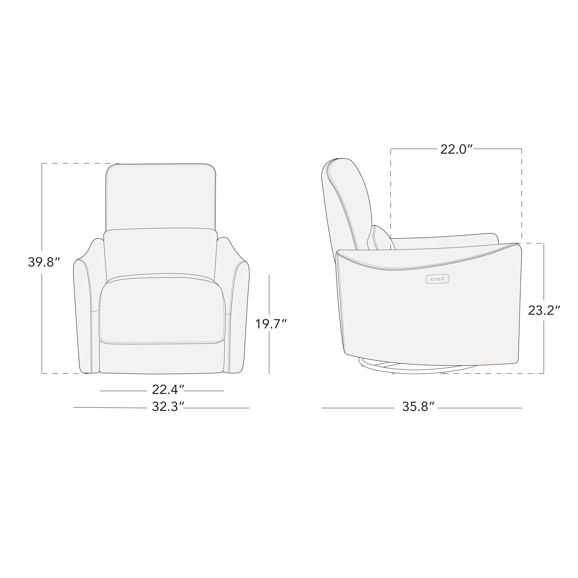Circle 55 LWSMA056B-G0402190 recliners - View #12