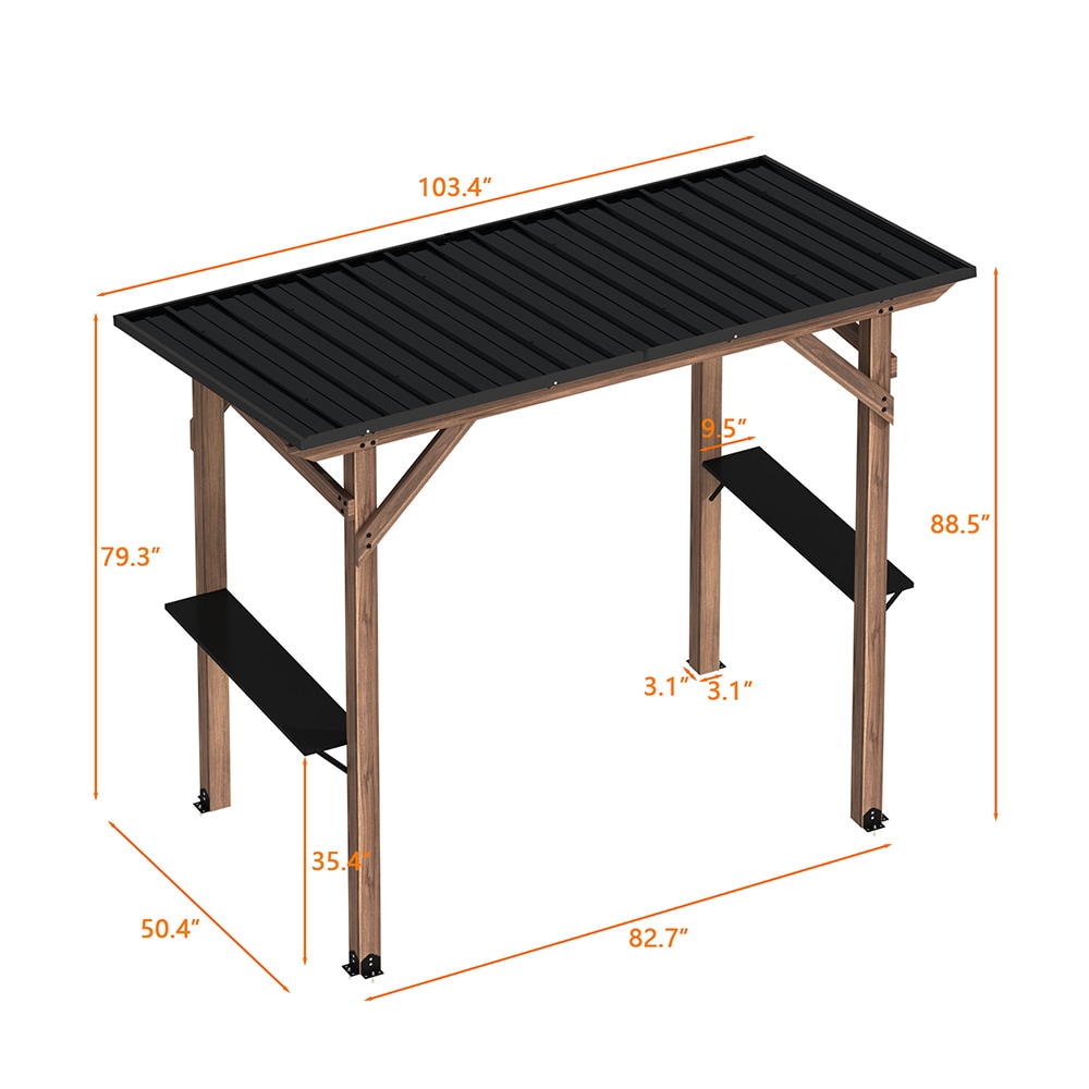 MIDHAM KF510013-86-AB Wood-Resin-Gazebos - View #14