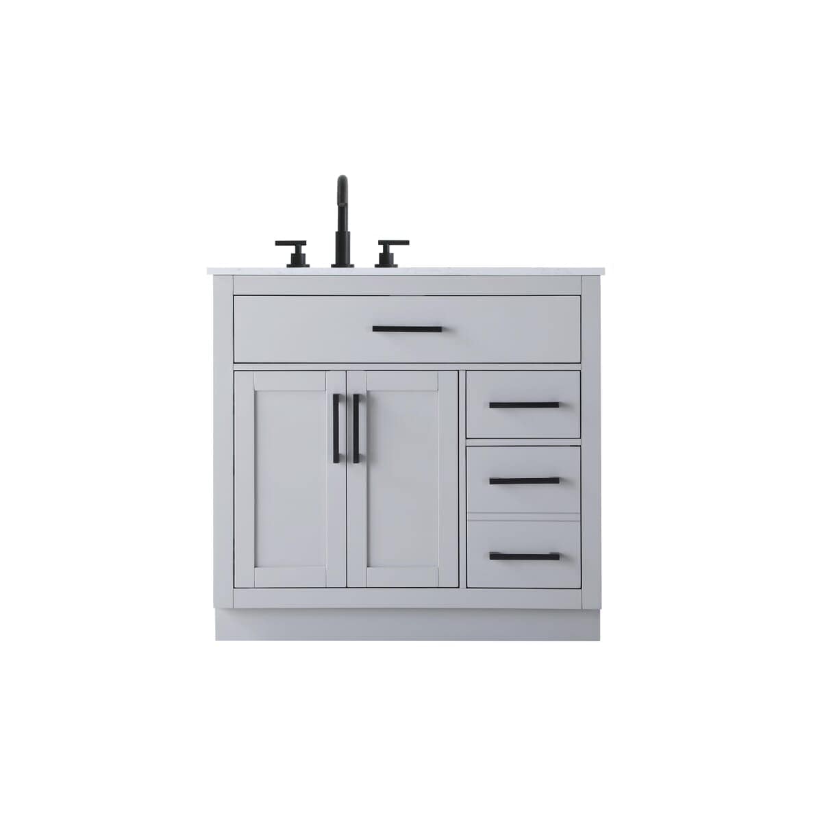 Simply Living Home Alcott 36 inch Single Bathroom Vanity in Grey