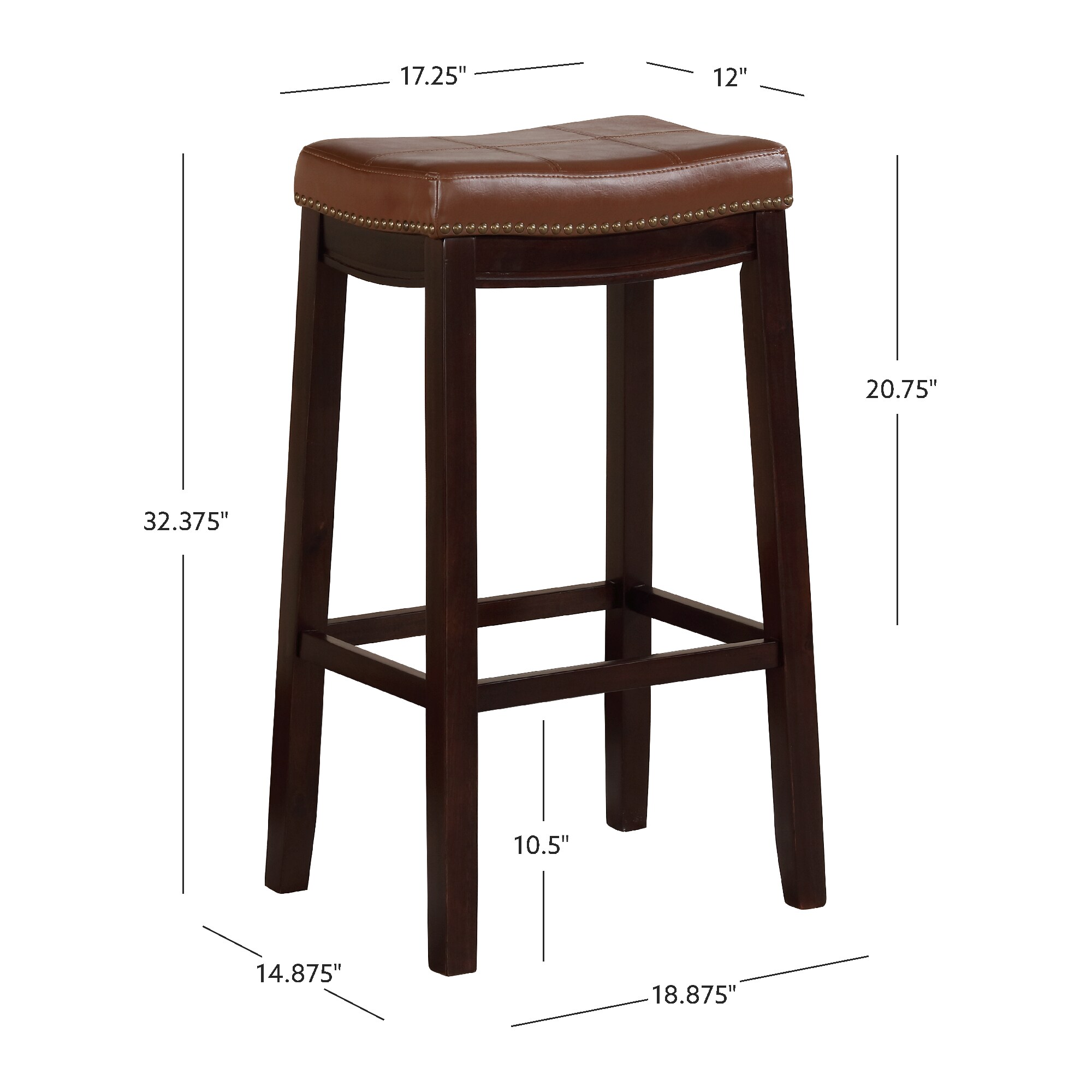 Linon BS234COG01U stools - View #7