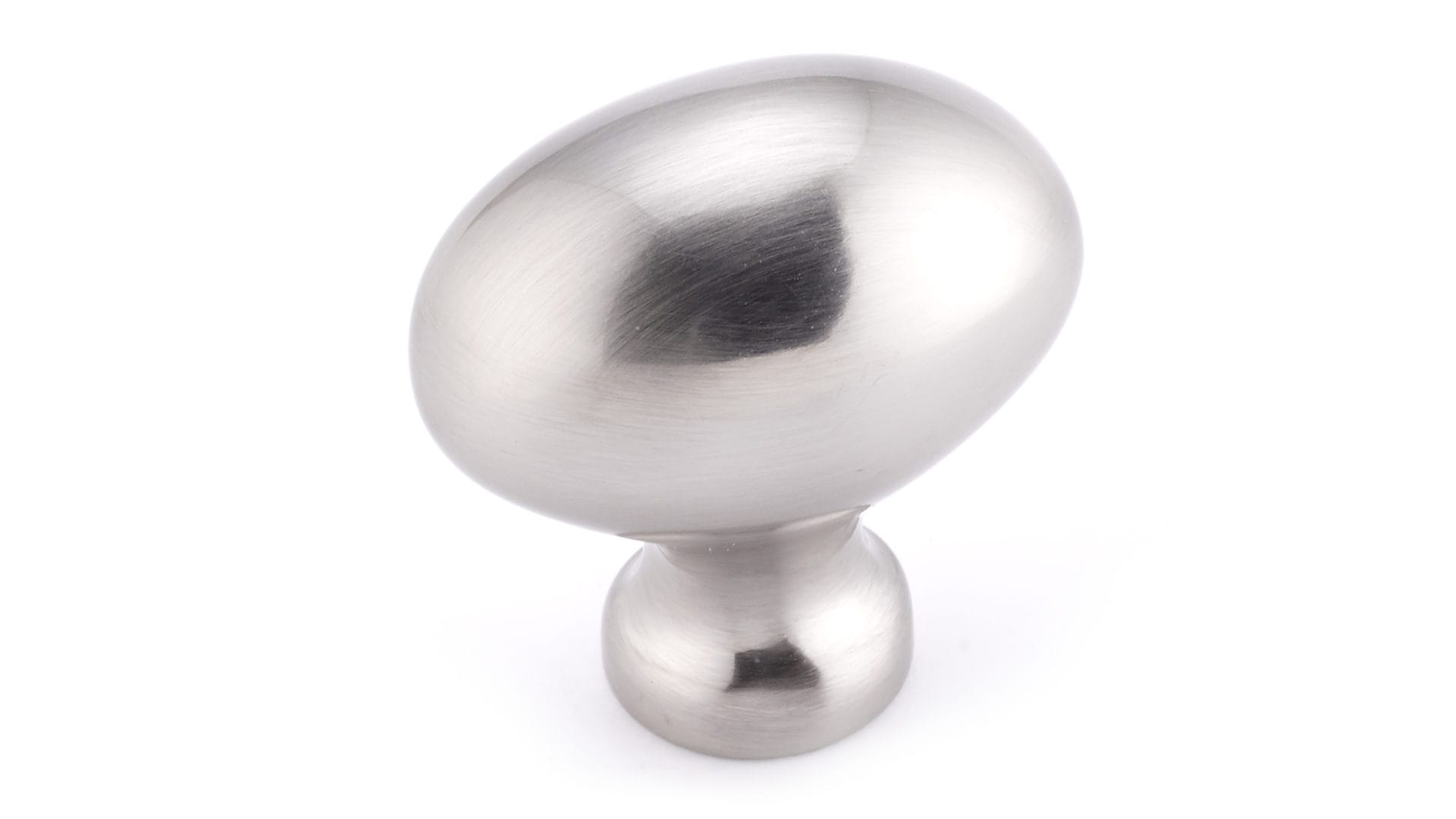 Richelieu BP1443175 Beaconsfield 1-1/4-in Brushed Nickel Oval Contemporary Cabinet Knob