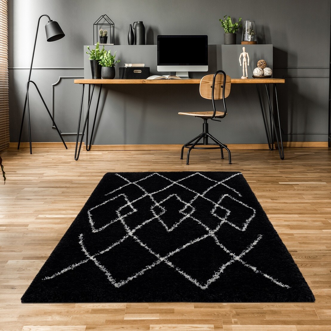 LBaiet ML654C28 BLACK rugs - View #2