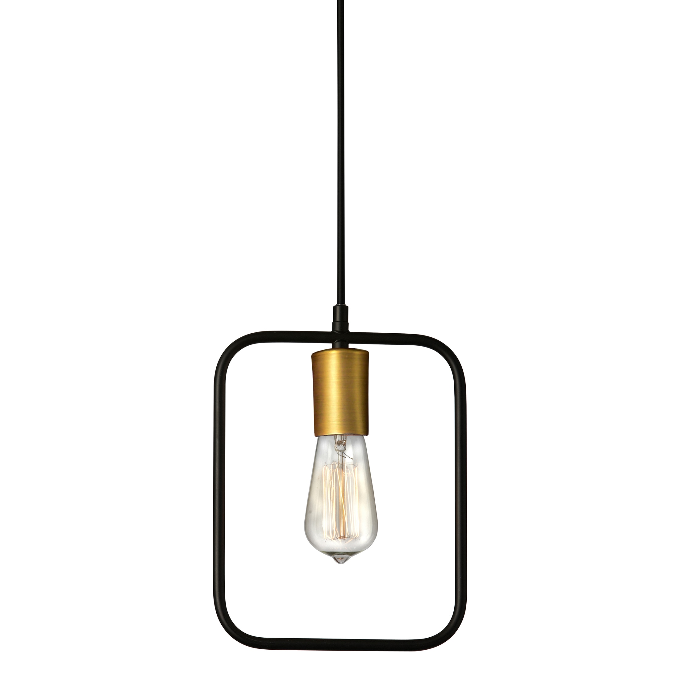 Dainolite GMT-101P-MB-VB Geometric Matte Black Transitional Geometric Medium Hanging Pendant light