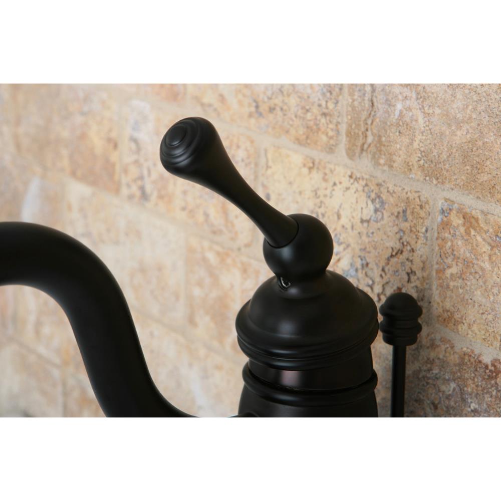 Kingston Brass Vintage Oil-Rubbed Bronze 1-Handle 4-in centerset