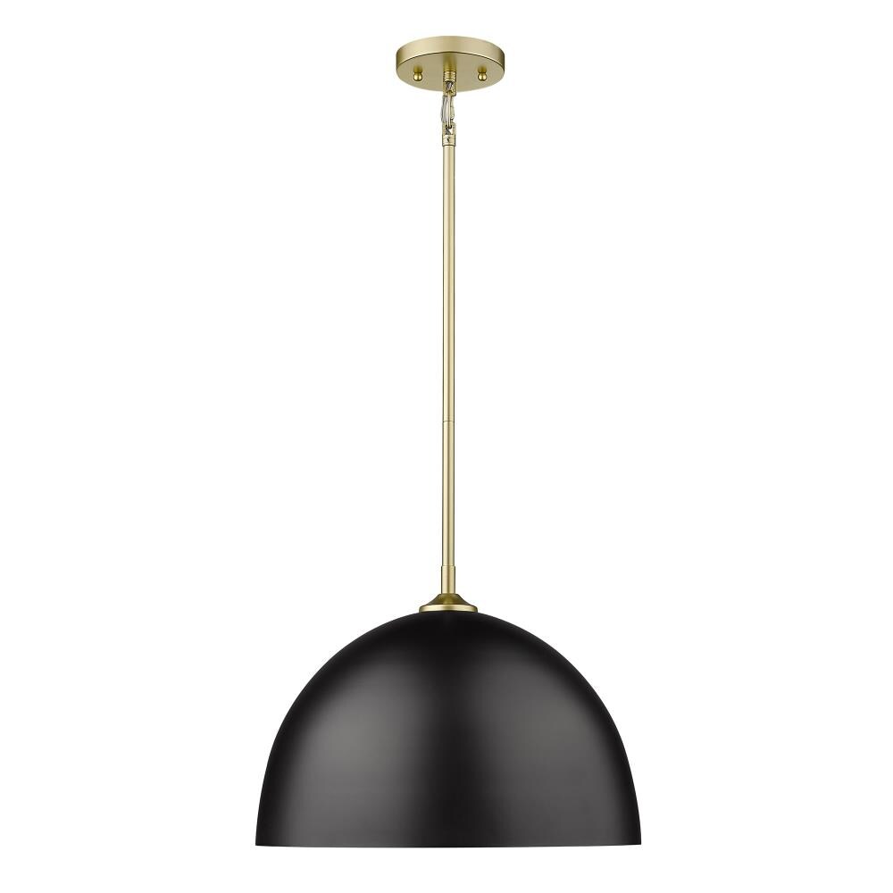 Olympic Gold Glass Bowl Pendant Light
