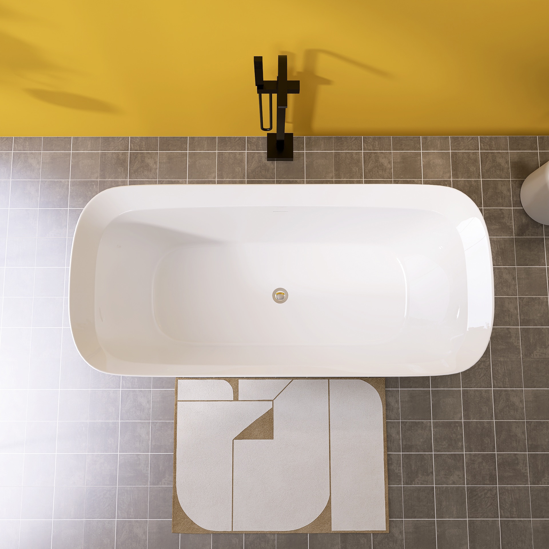WELLFOR QBT-P342-W67EG bathtubs - View #3
