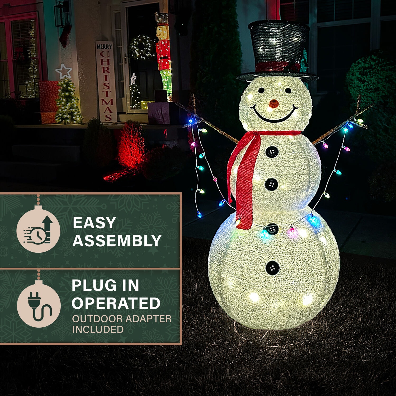 Fraser Hill Farm FFCH048-SNM1-WHT Outdoor-Christmas-Decor - View #6
