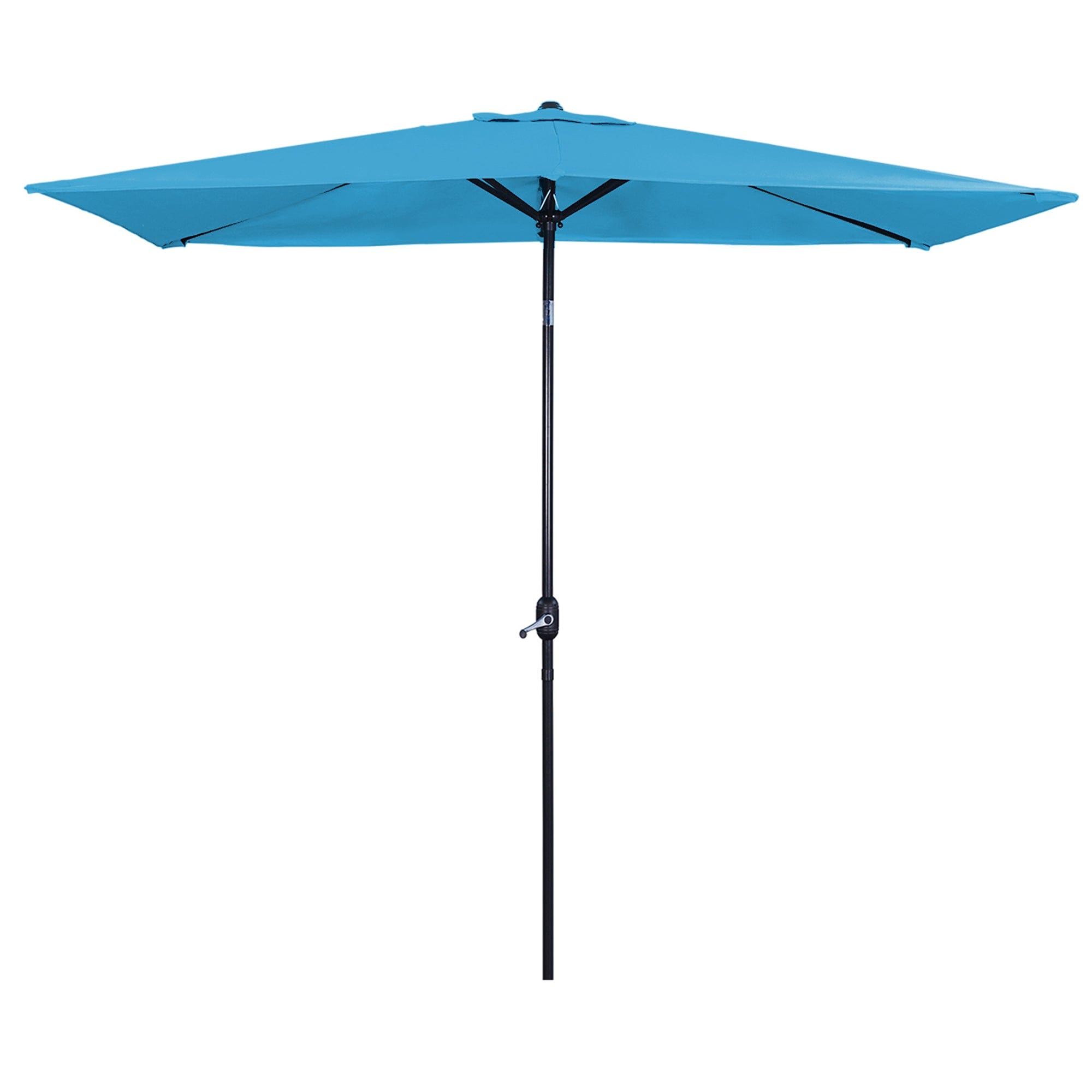 Boyel Living BL-OD011065BL 10 ft. x 6.5 ft. Rectangular Market Umbrella with Waterproof and UV Resistant in Light Blue