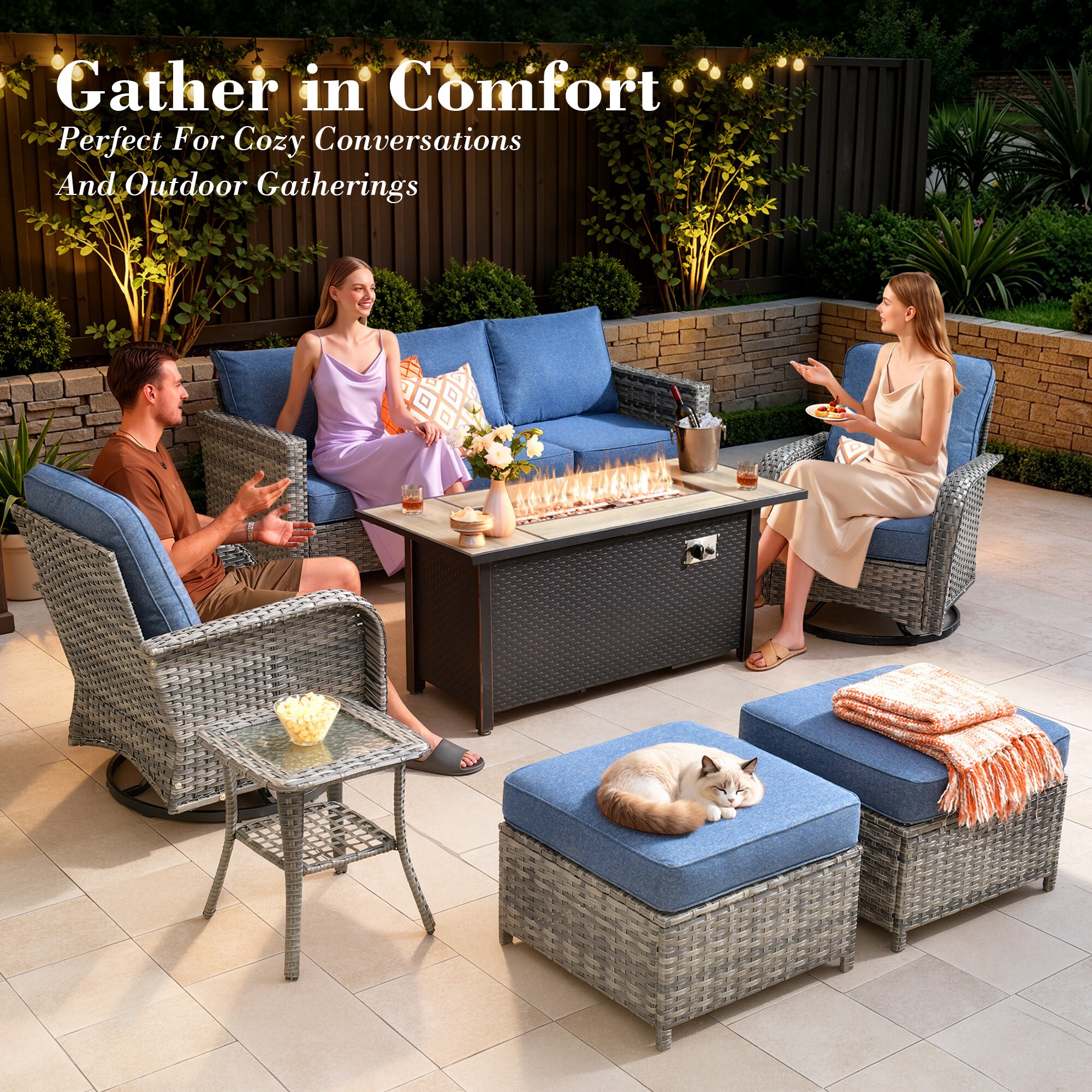 weaxty HMBCFP54YZGNCGNTC307 Patio-Conversation-Sets - View #2