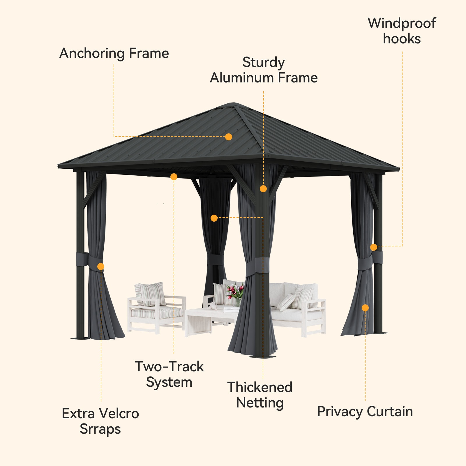 Bapipro BPGB23G30 Wood-Resin-Gazebos - View #7