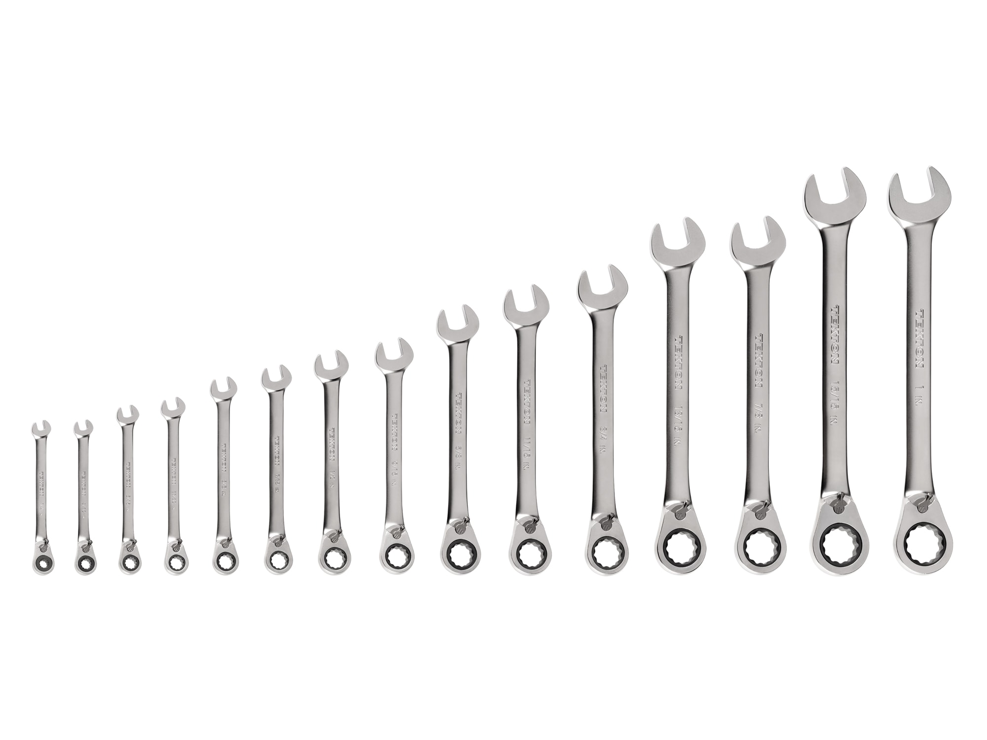 TEKTON WRC94001 15 -Piece Set Standard (SAE) Ratchet Wrench