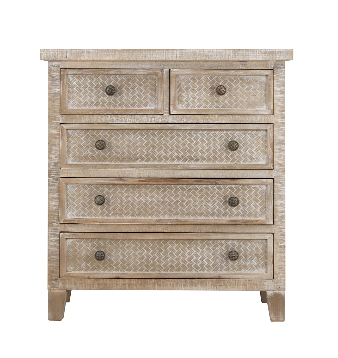 Parisloft UH238 26.125-in W x 30.25-in H Wood Composite Brown with Whitewashed Freestanding Utility Storage Cabinet