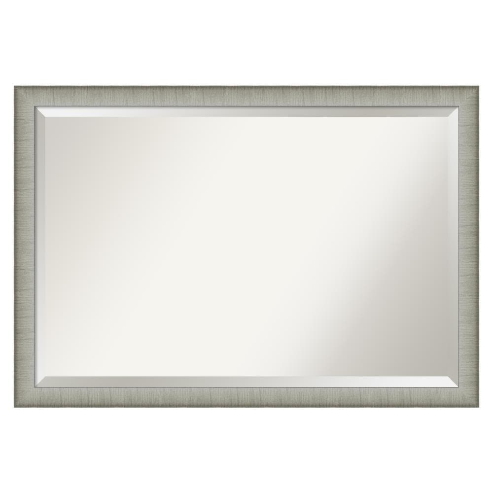 Amanti Art DSW4960956 Elegant 39-Inches x 27-Inches Framed Rectangle Bathroom Vanity Mirror ( Pewter Silver )
