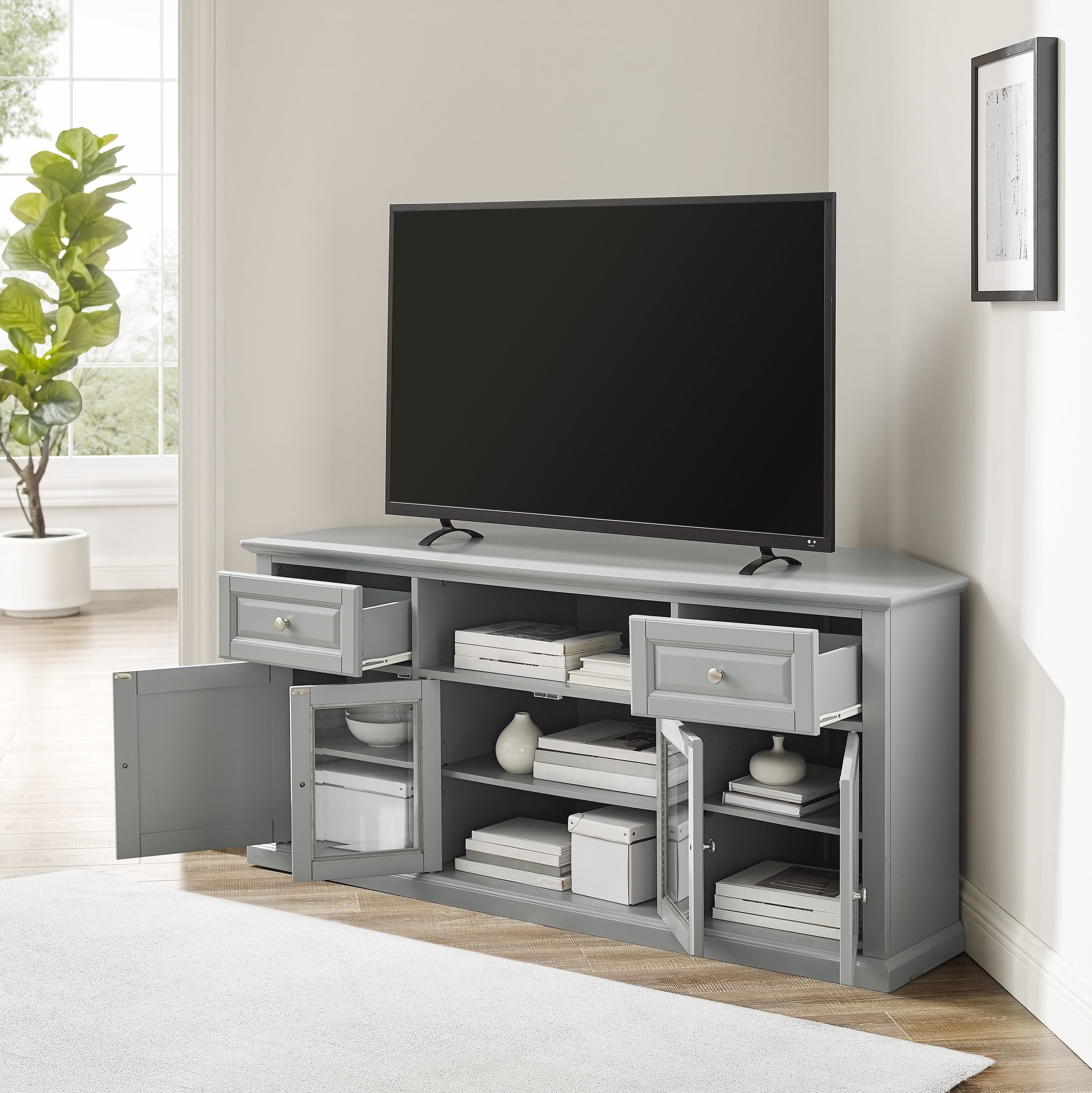 Crosley Furniture CF1000260-GY Tv-Stands - View #2