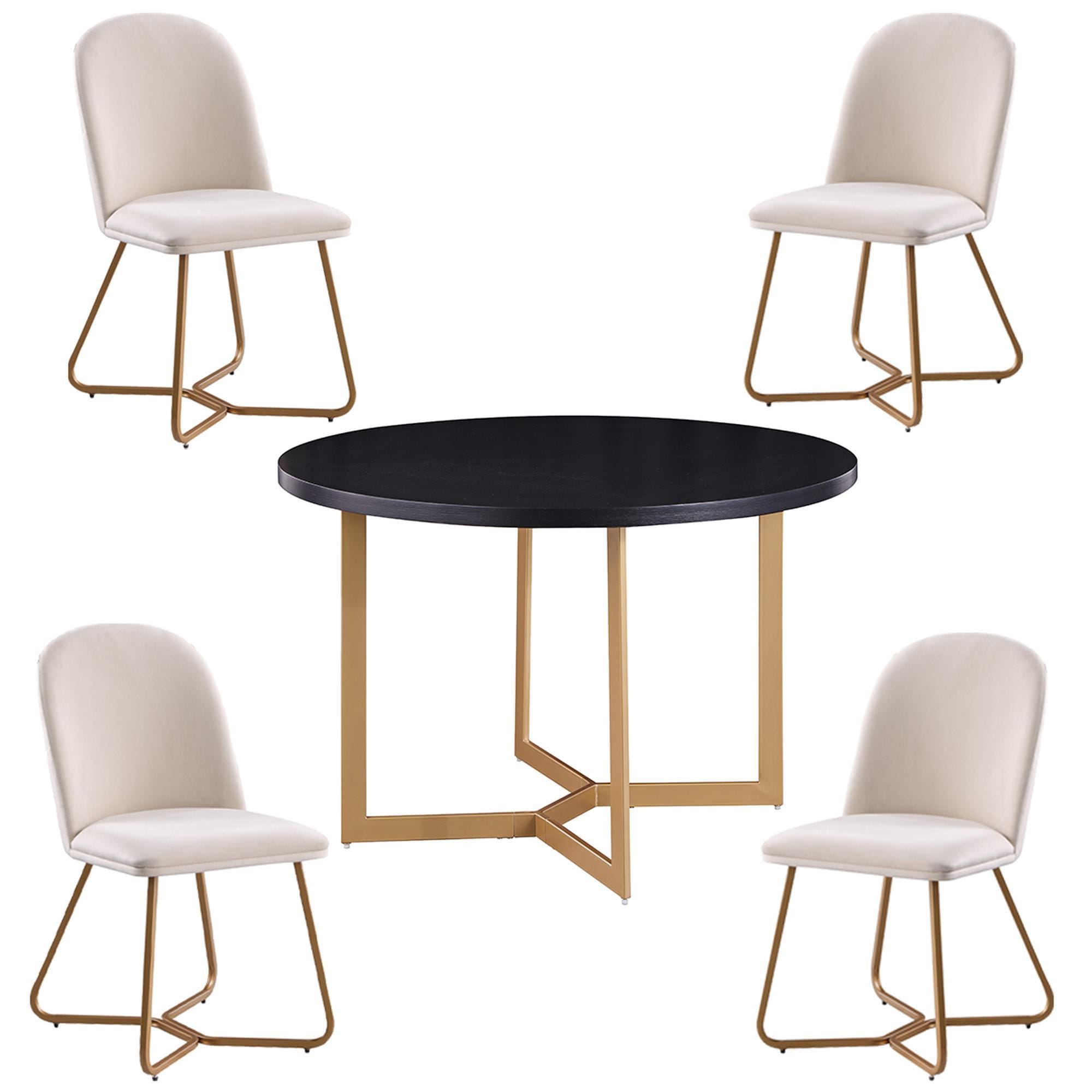 FARATI D2001-4-RTC-BEIGE Dining-Sets - View #2