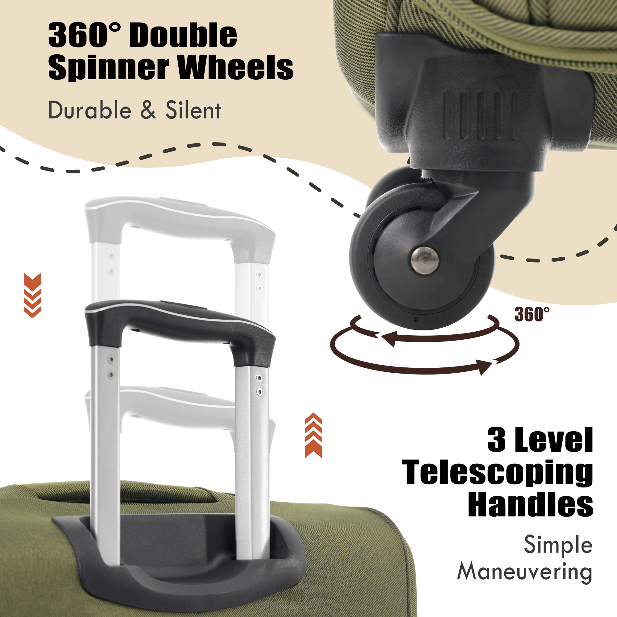 SINOFURN SYD9600016DG Luggage-And-Luggage-Sets - View #3