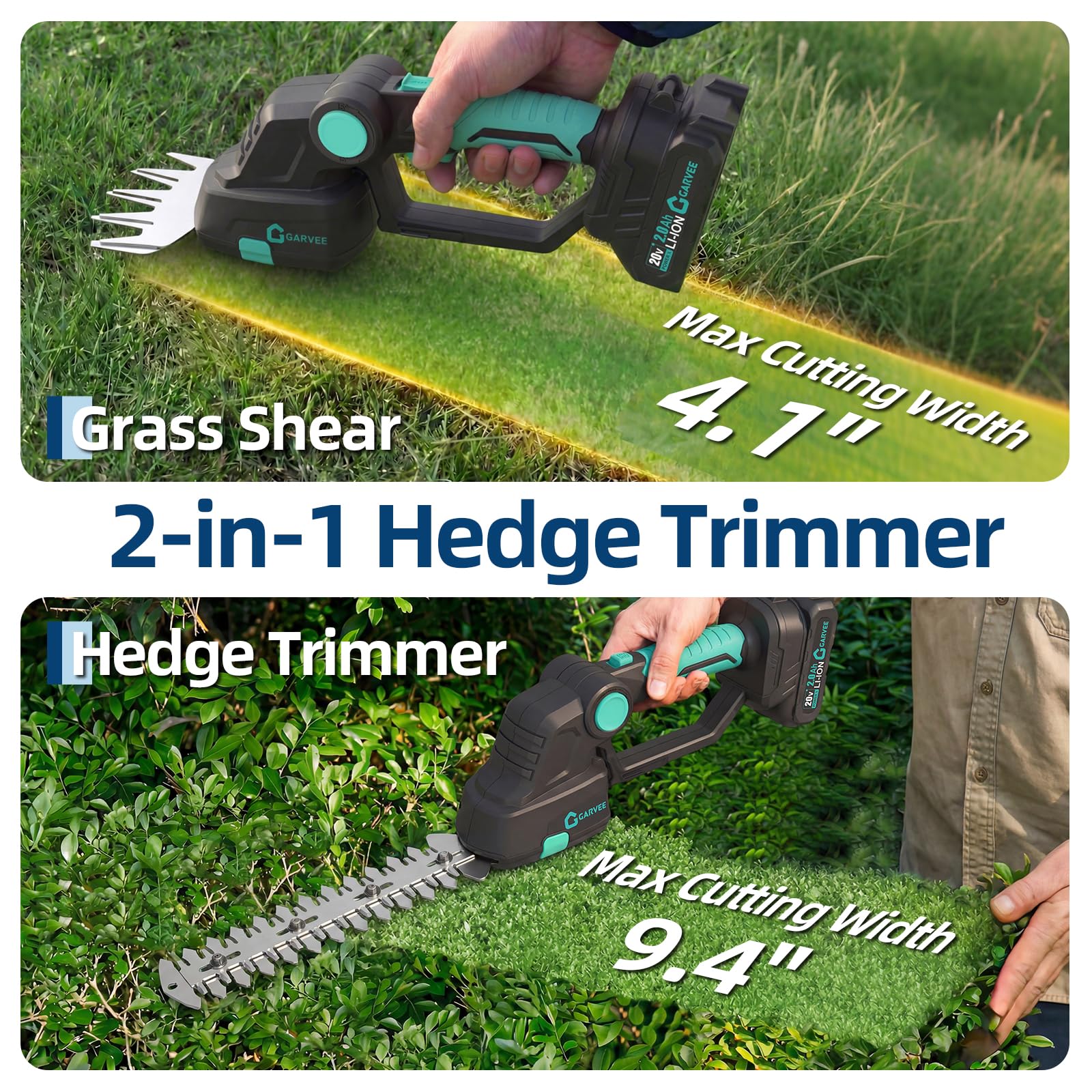 Garvee 90012345678901235 Cordless-Hedge-Trimmers - View #3