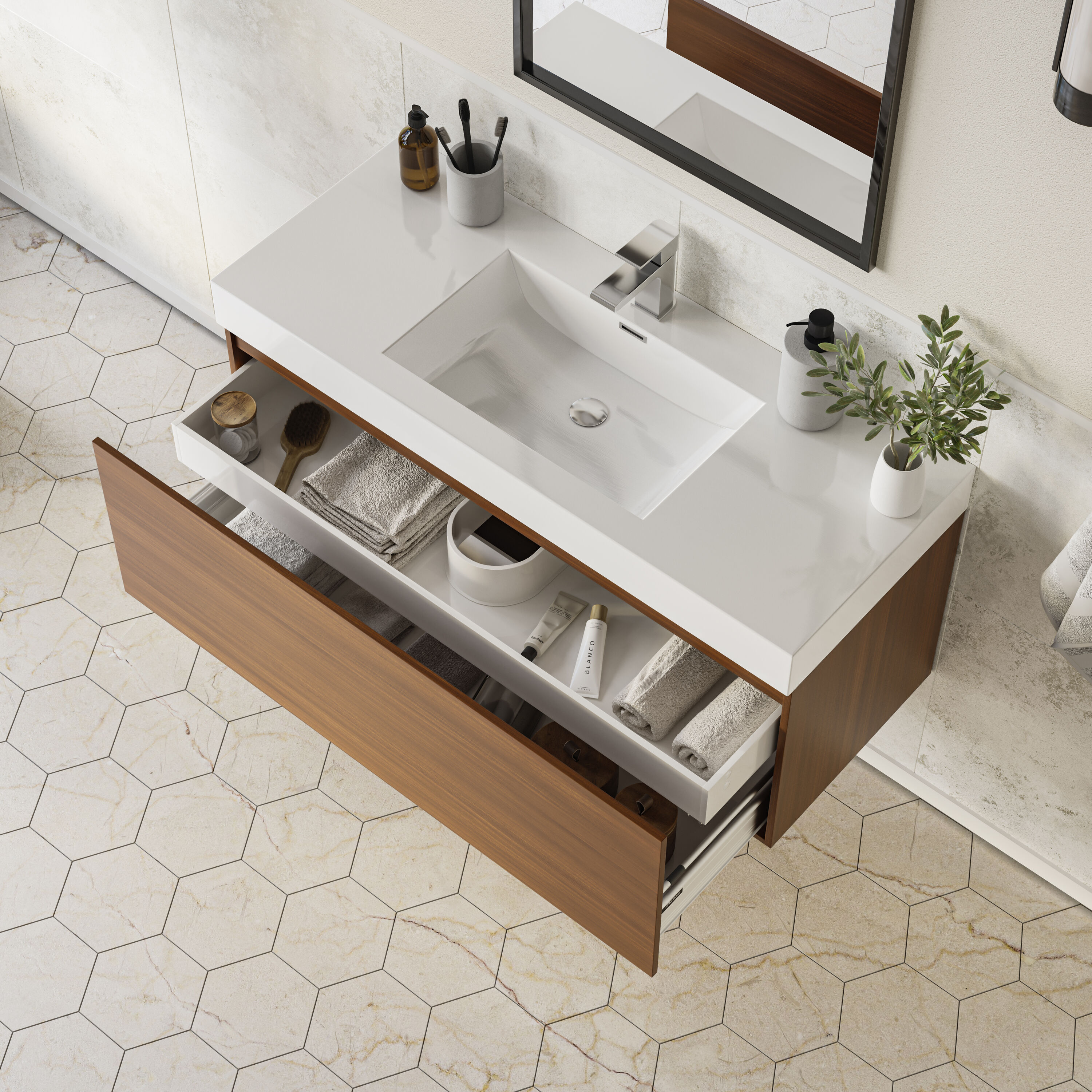 Fresca FCB8011TK-I Bath-Vanity-Combo - View #3