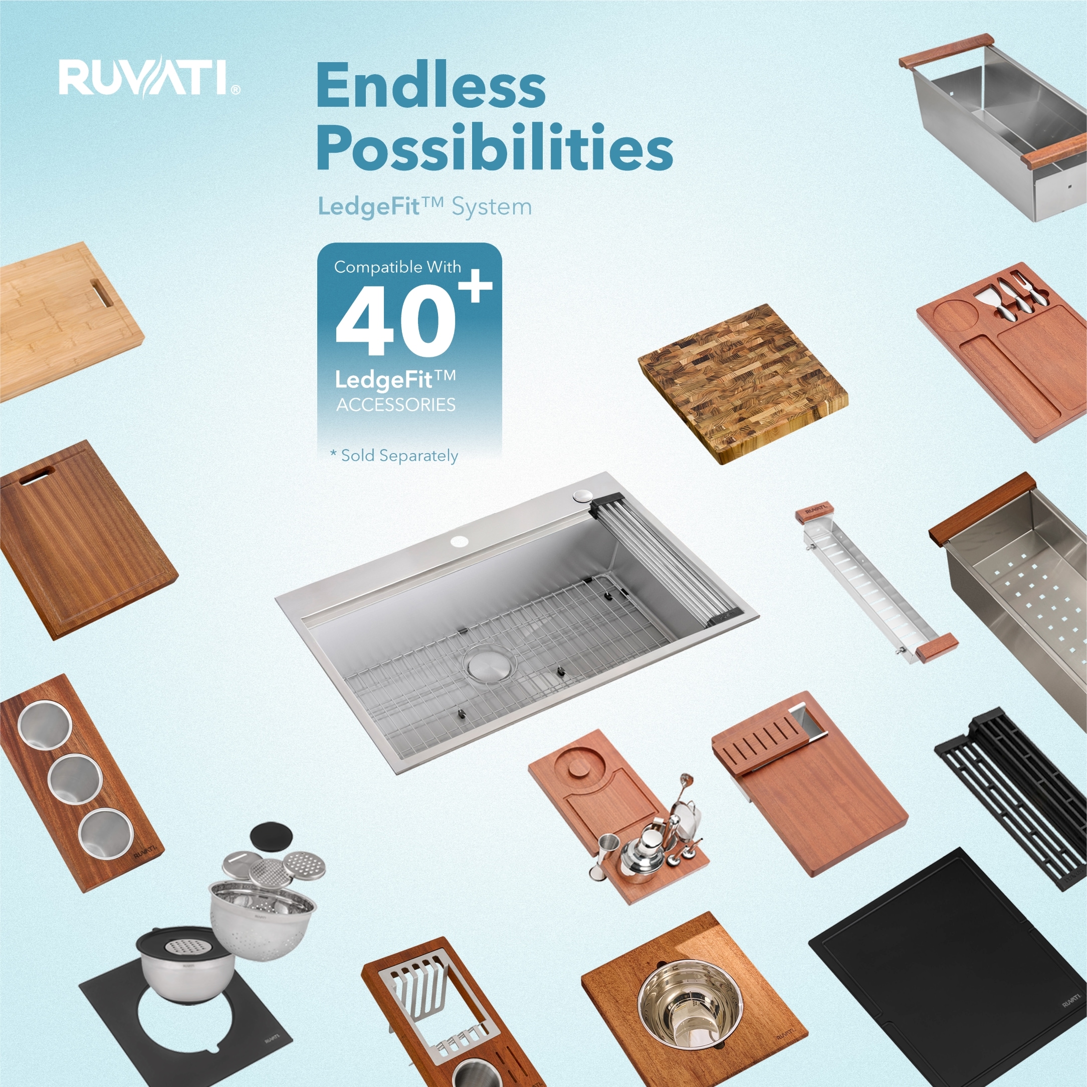 Ruvati RVH8030 Kitchen-Sinks - View #6