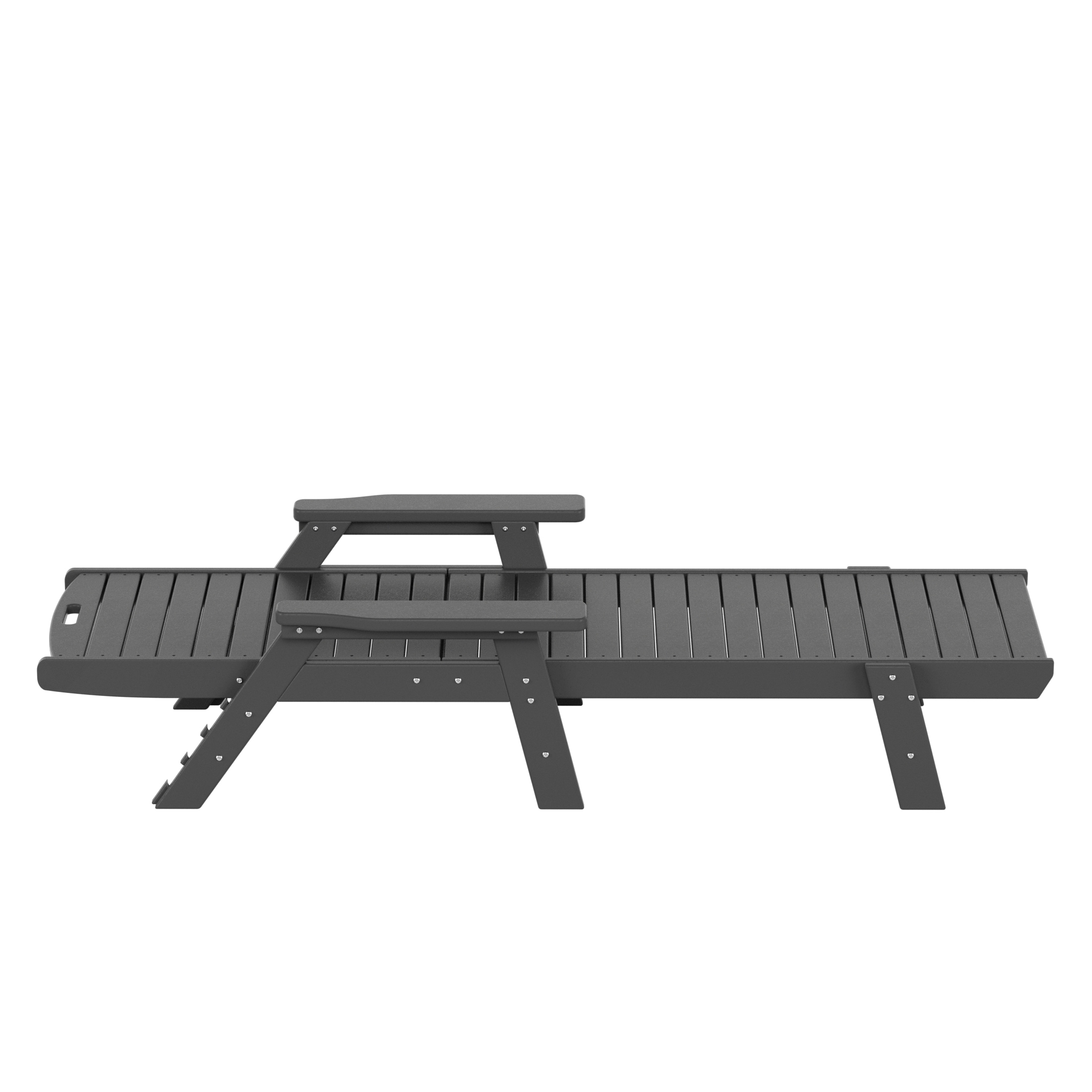 Westin All-Weather Gray HDPE Reclining Beach Chaise Lounger