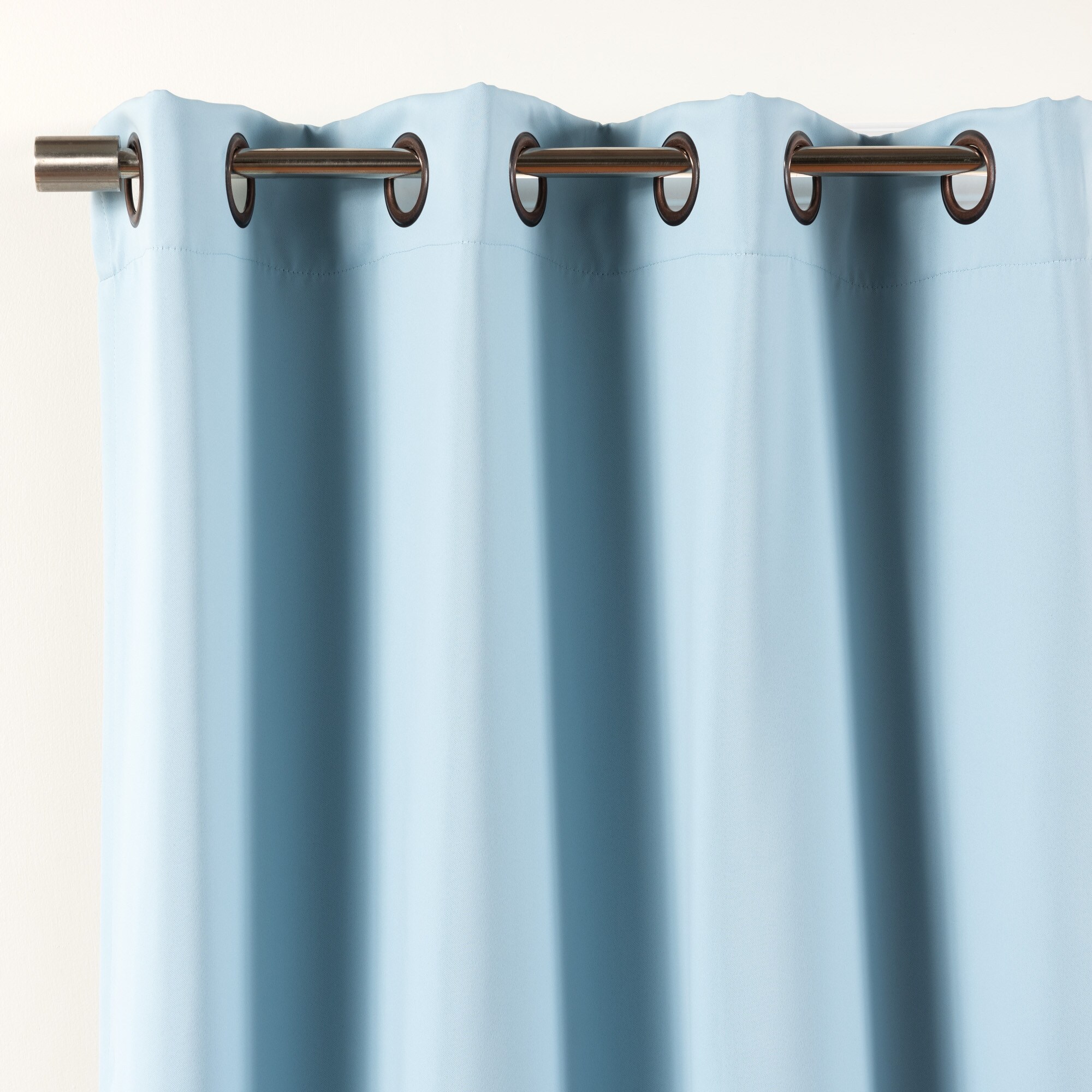 Best Home Fashion 96-in Sky Blue Blackout Grommet Curtain Panel Pair ...