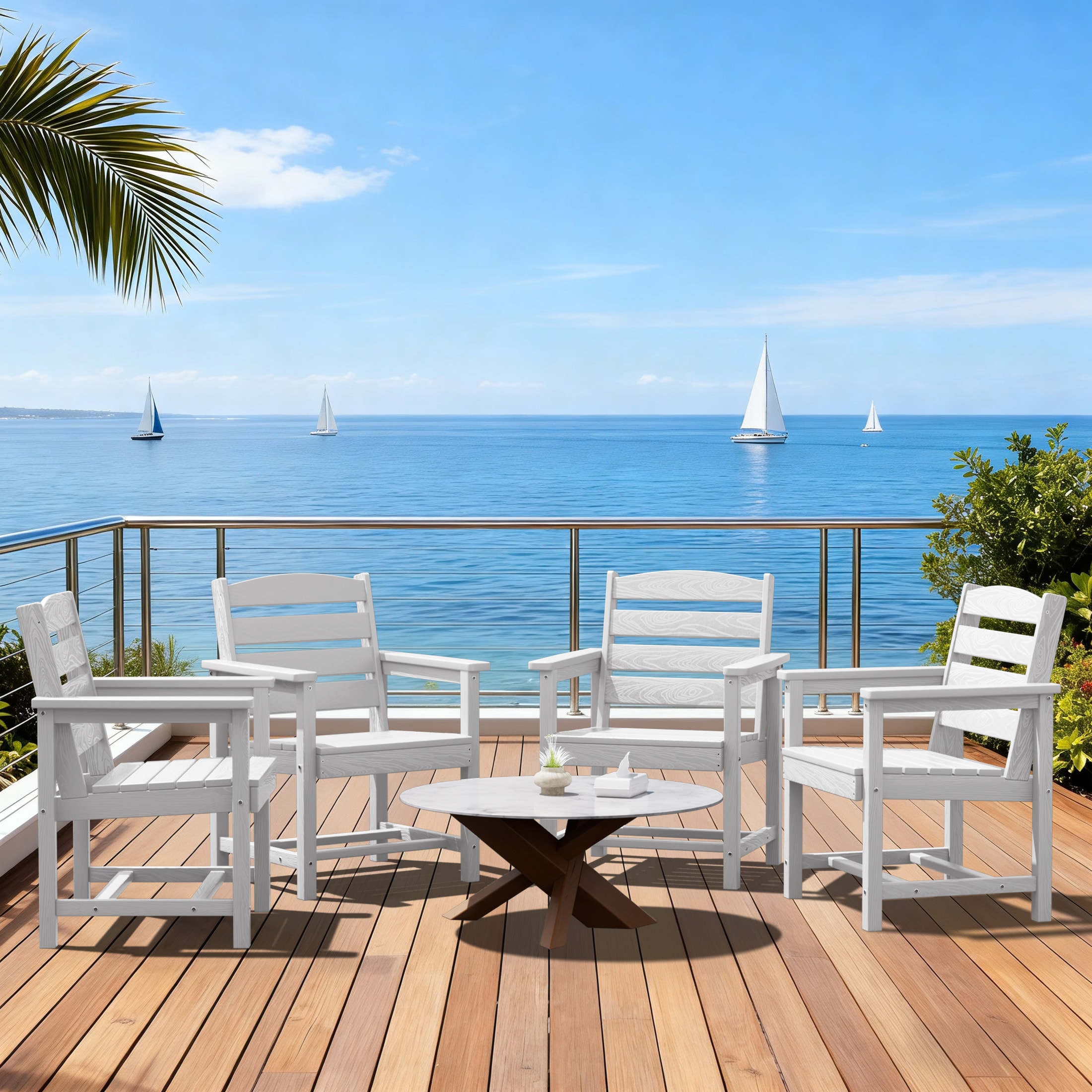 VOUA AK-JKJYCY-WT Patio-Chairs - View #2