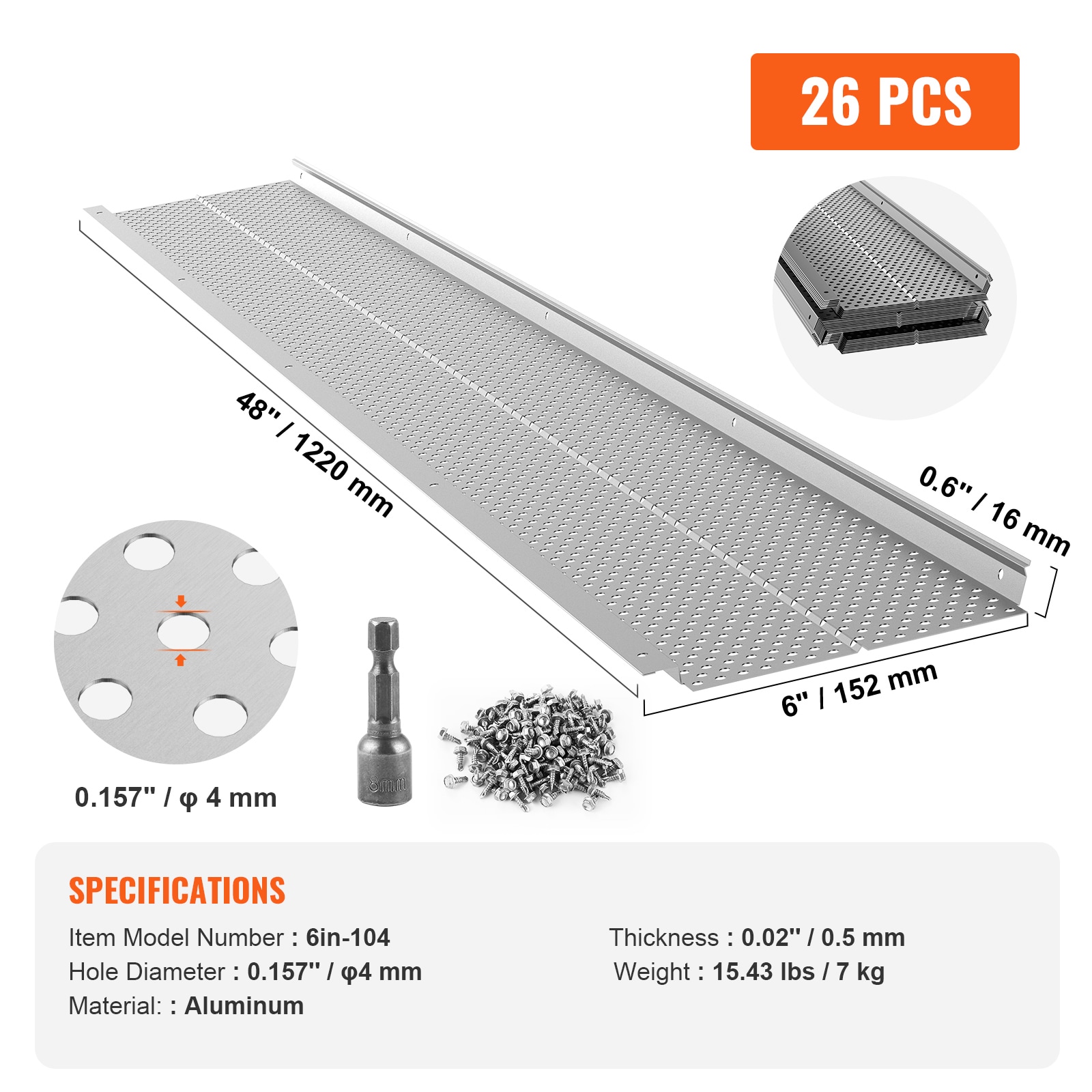 VEVOR TGGBLYC610426YYOTV0 Canopy-Parts-Acc - View #12