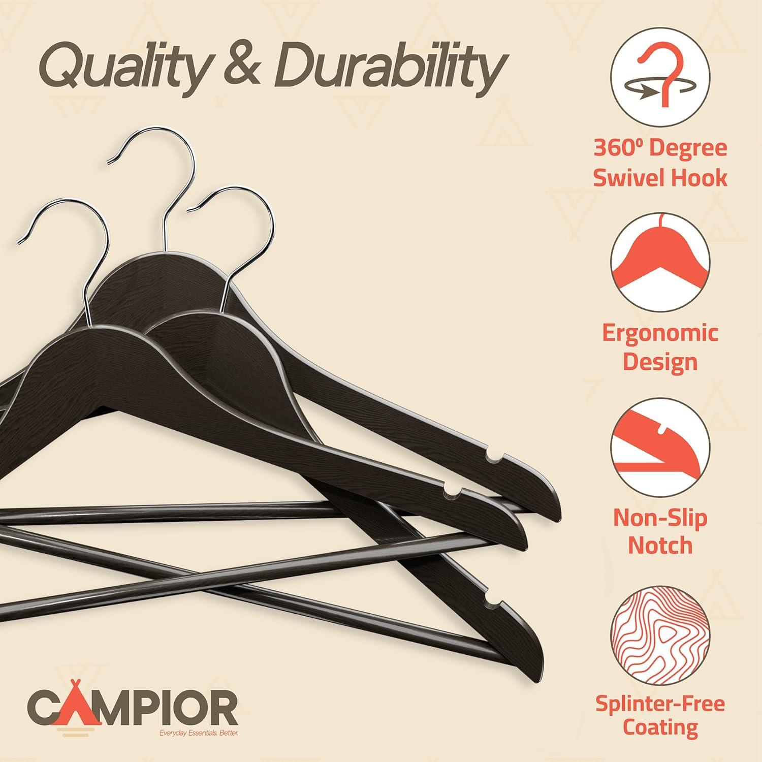 Campior CMPWH30VT Wood-Closet-Accessories - View #3