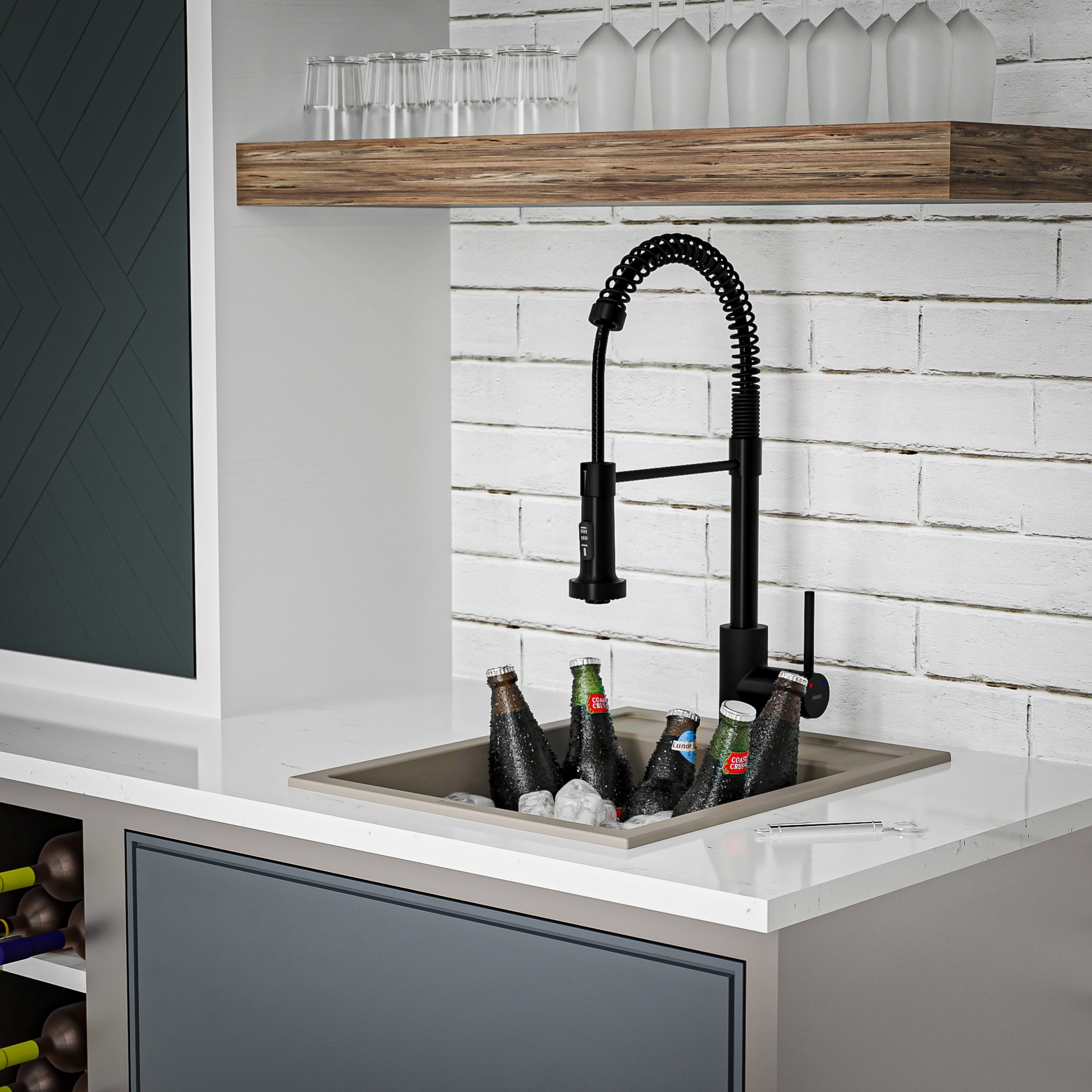 Karran QT-825-CN Bar-Prep-Sinks - View #11