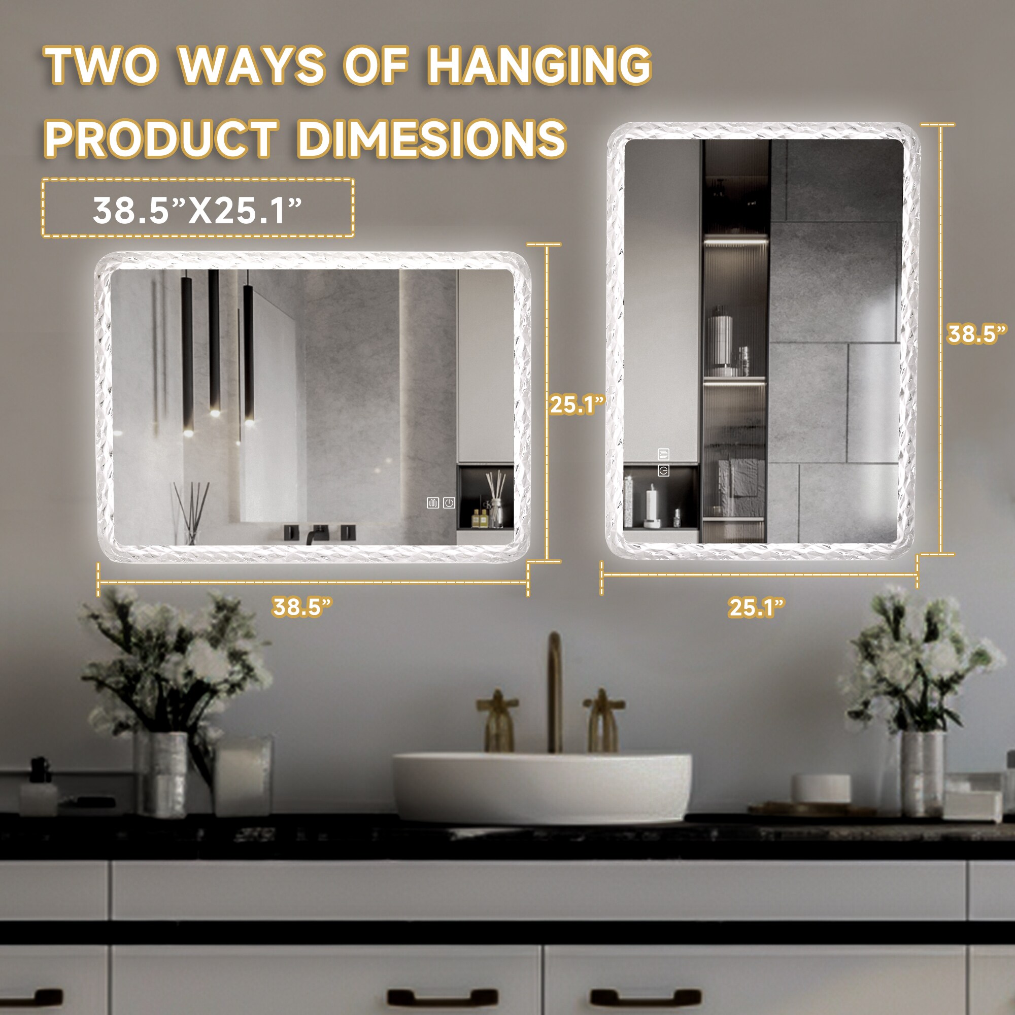 Forclover MONMFS033825 Framed-Bath-Mirrors - View #5
