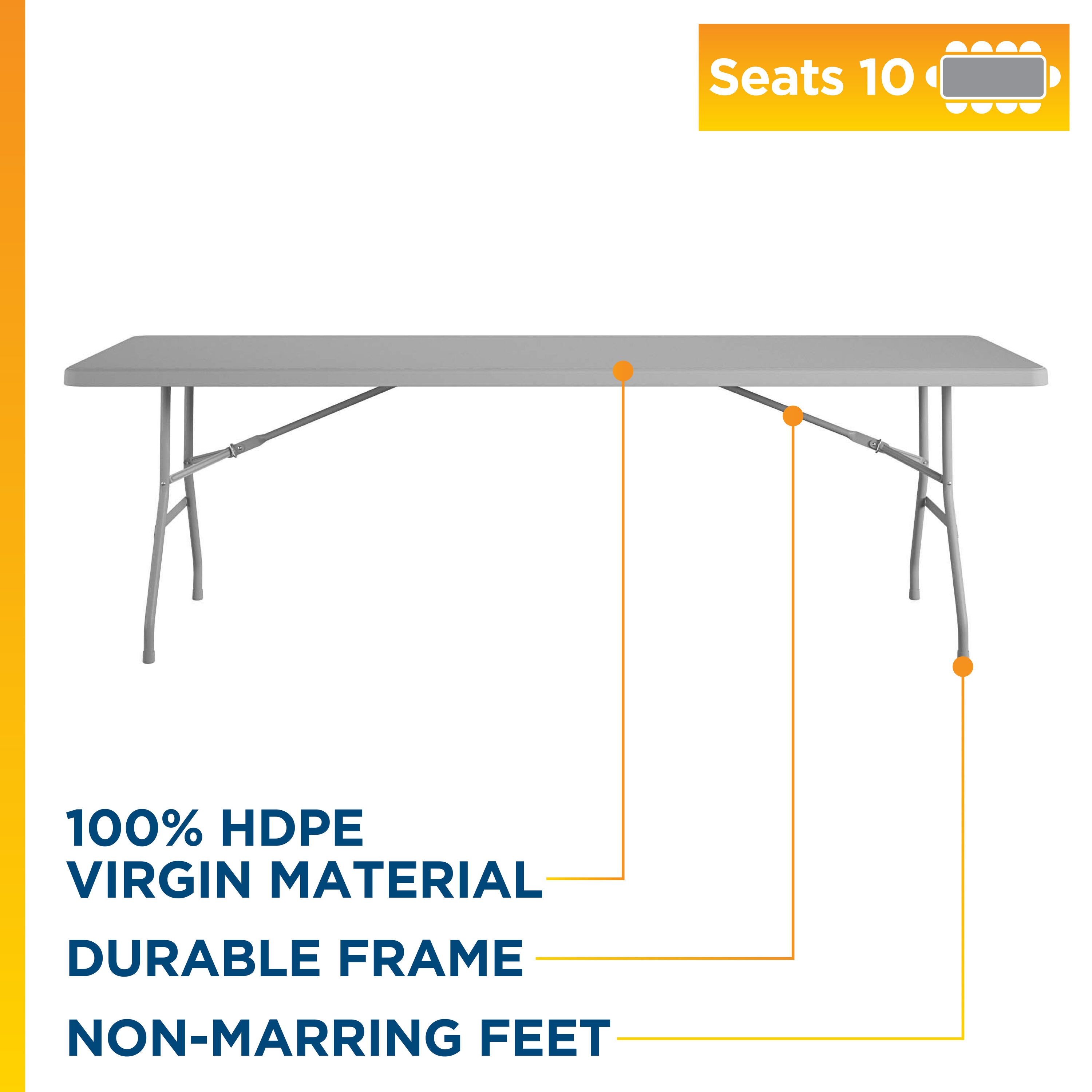 Cosco 14188LGY3L Folding-Tables - View #3