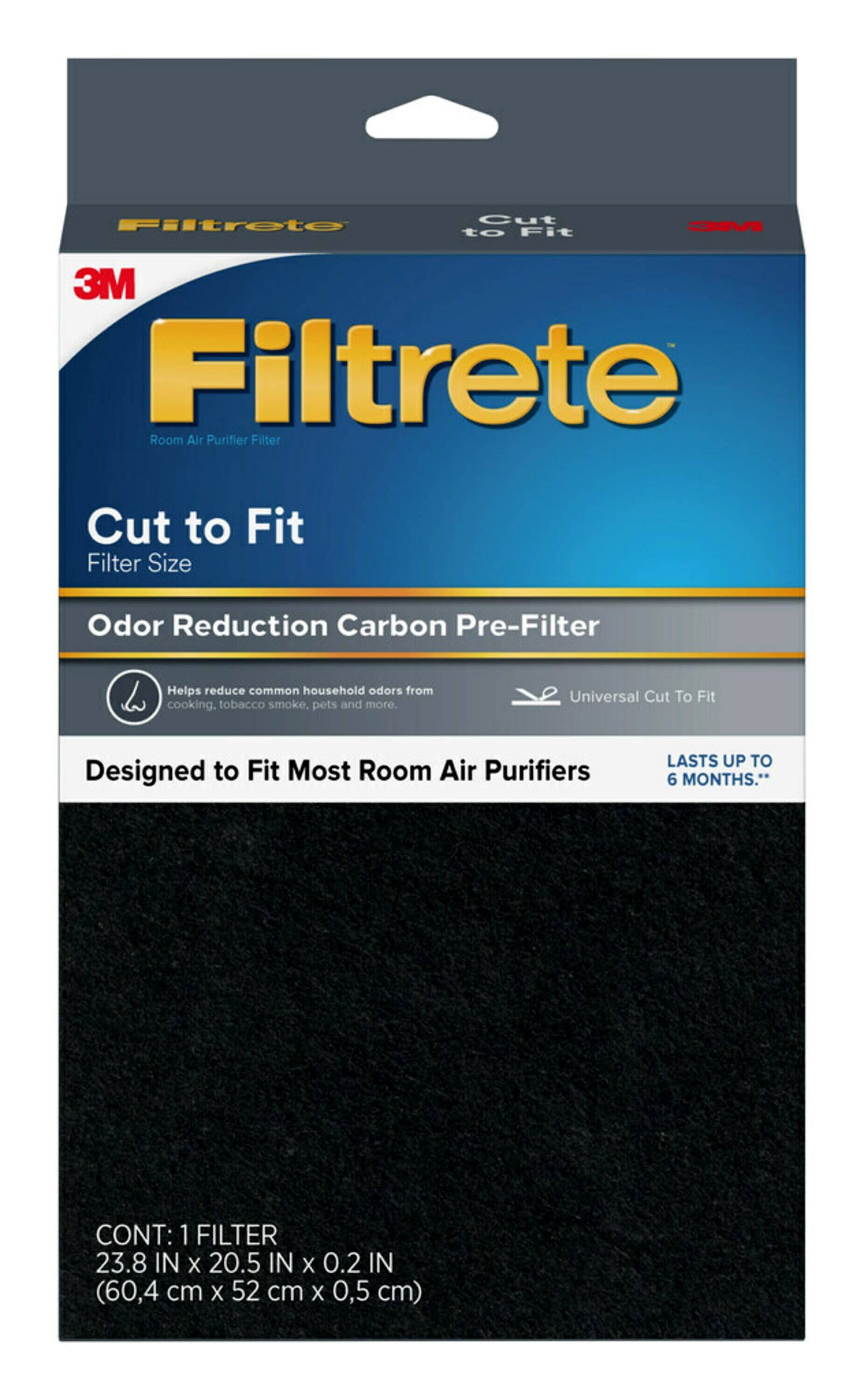 Carbon Pad Filter Charcoal Sheet Cut To Fit Odor Remover Room Air Purifiers New