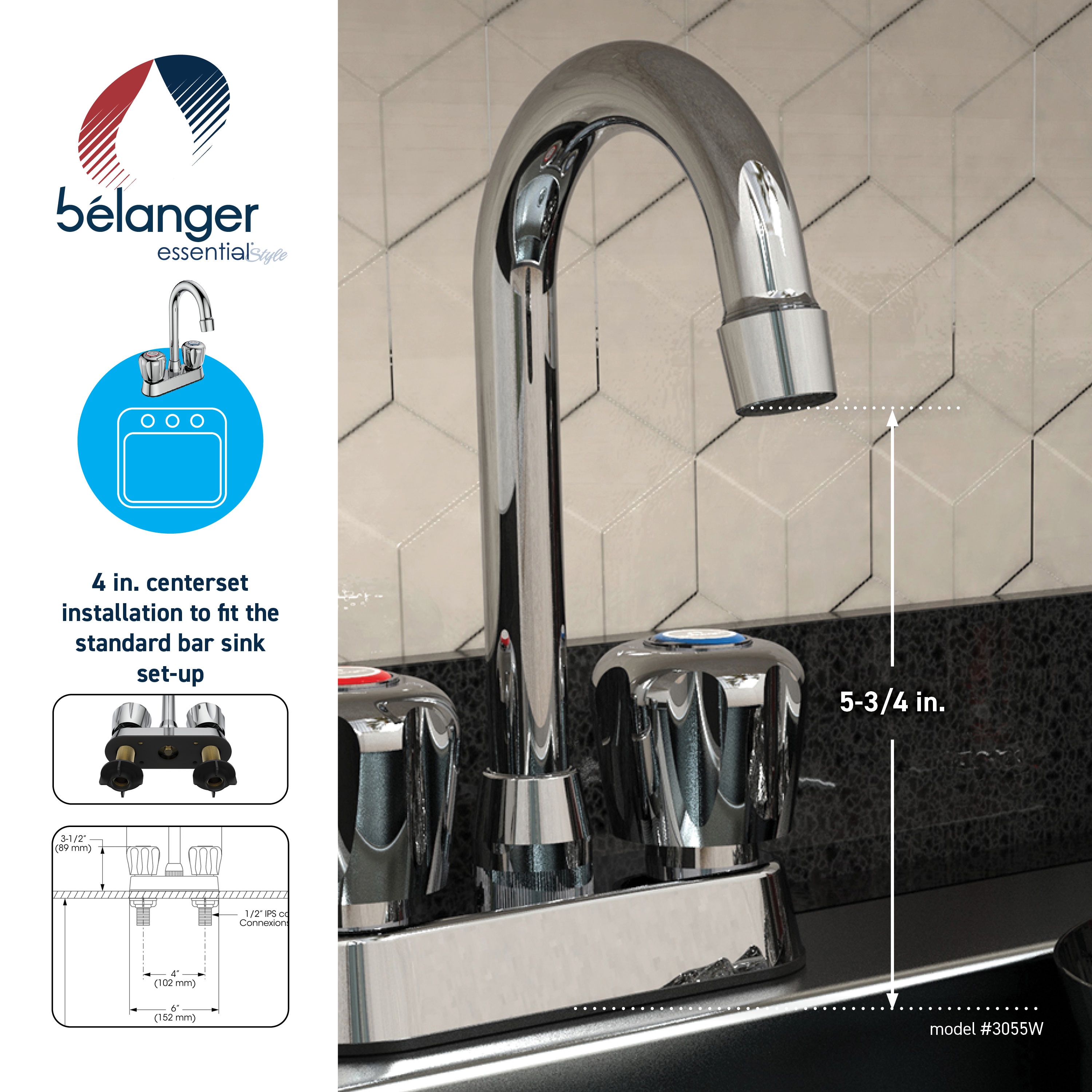 Belanger 3055W Lavatory-Faucets - View #10
