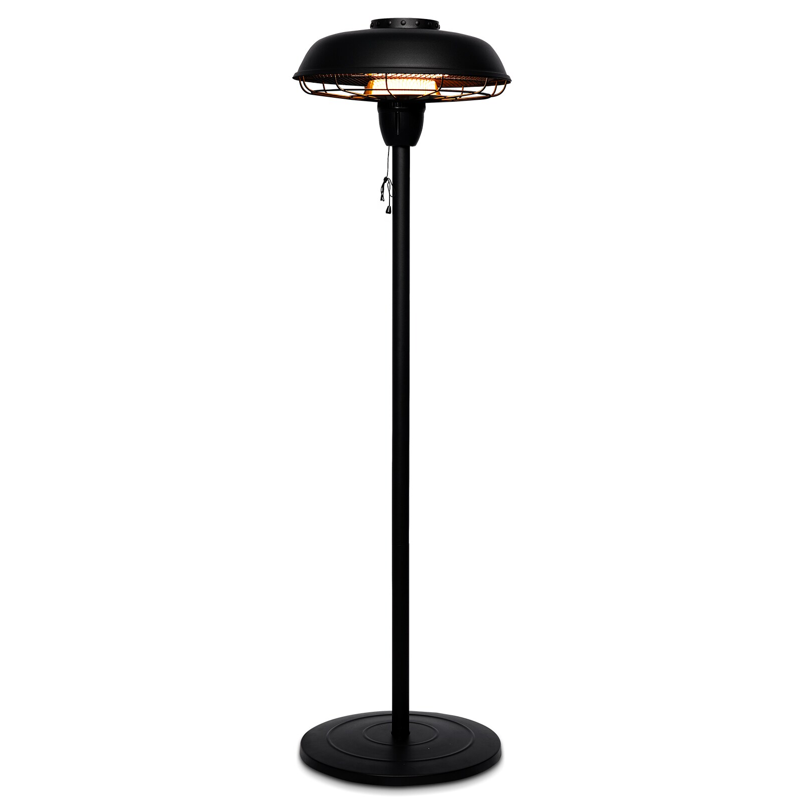 LTMATE 5100 -BTU 1500 -W Floorstanding Black Steel Electric Patio Heater
